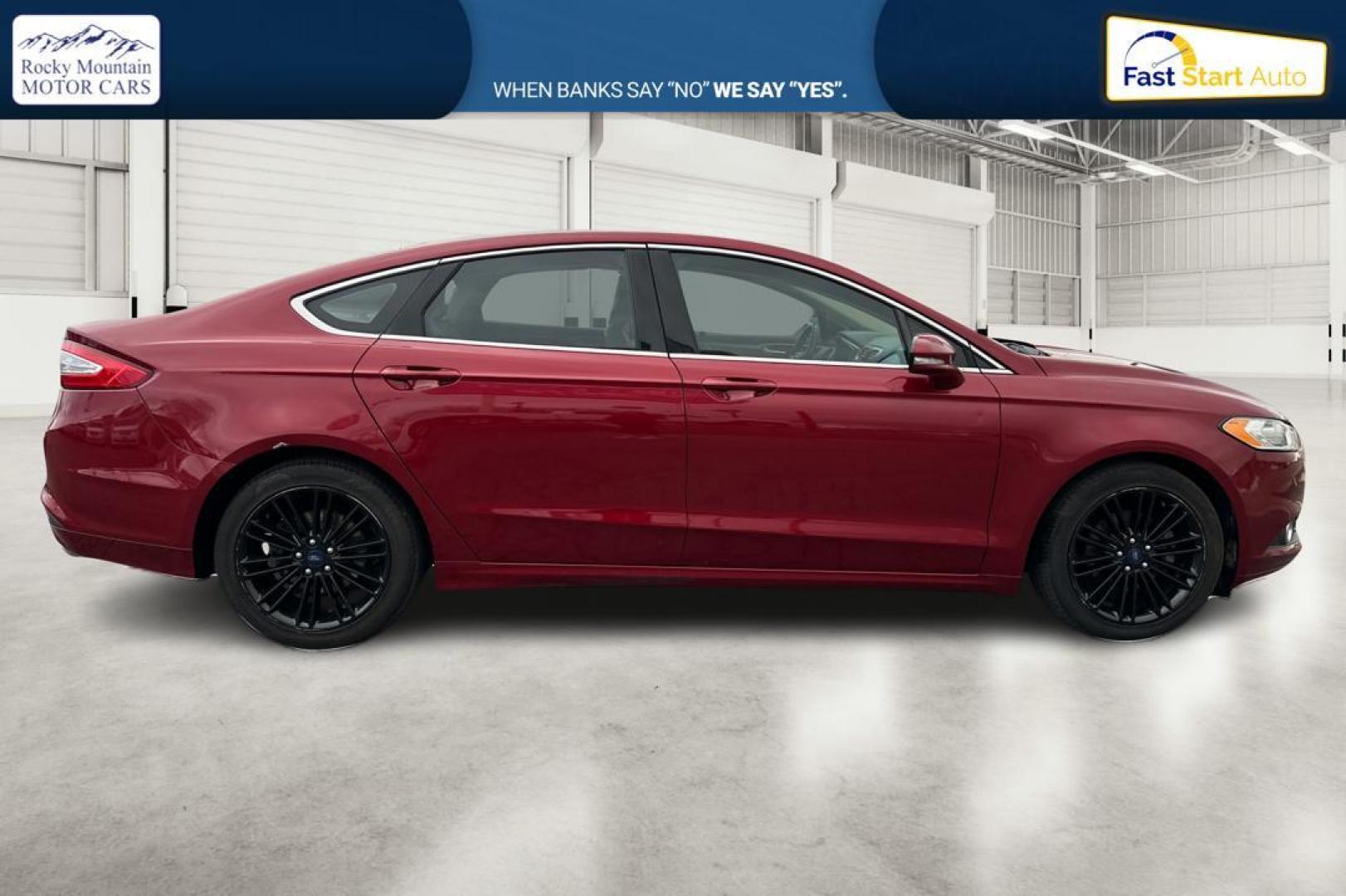 2016 Red Ford Fusion SE (1FA6P0HD4G5) with an 1.5L L4 DOHC 16V engine, 6-Speed Automatic transmission, located at 7755 State Street, Midvale, UT, 84047, (801) 753-9063, 40.610329, -111.890656 - Photo#1