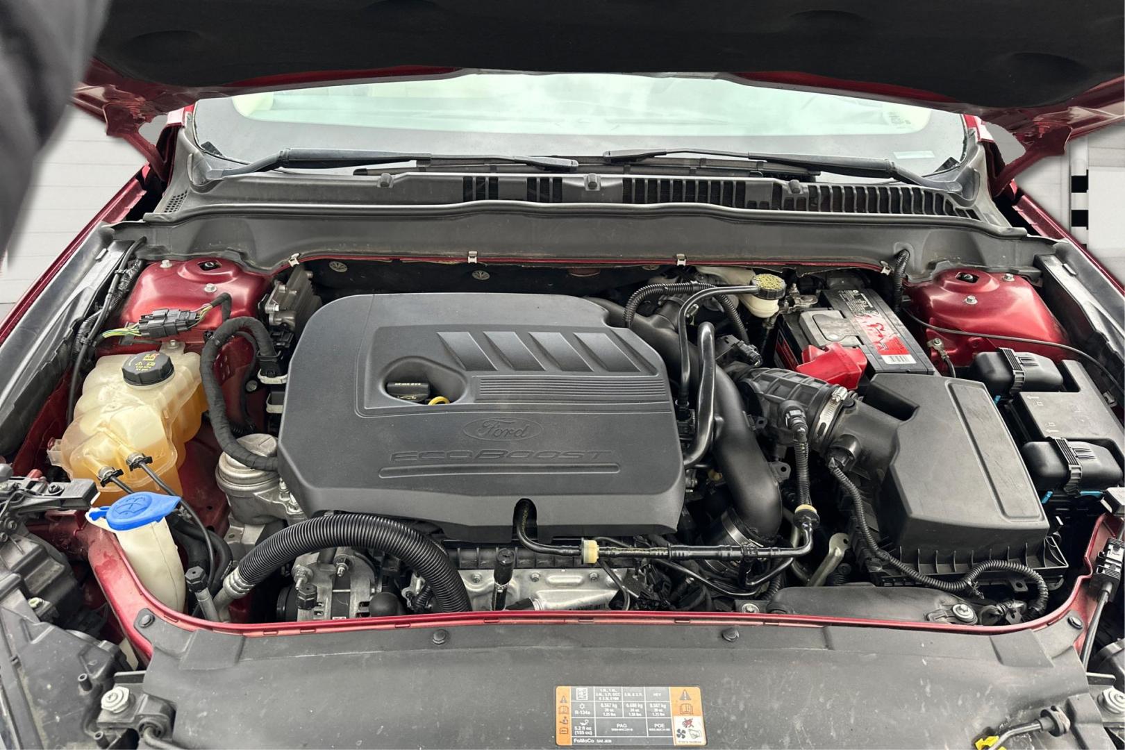 2016 Red Ford Fusion SE (1FA6P0HD4G5) with an 1.5L L4 DOHC 16V engine, 6-Speed Automatic transmission, located at 7755 State Street, Midvale, UT, 84047, (801) 753-9063, 40.610329, -111.890656 - Photo#10