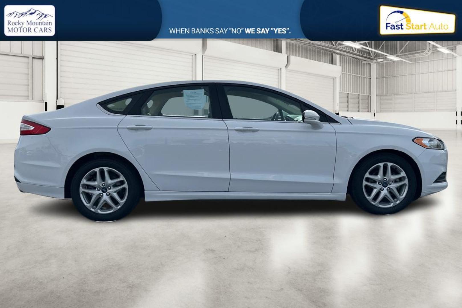 2016 White Ford Fusion SE (3FA6P0H77GR) with an 2.5L L4 DOHC 16V engine, 6-Speed Automatic transmission, located at 7755 State Street, Midvale, UT, 84047, (801) 753-9063, 40.610329, -111.890656 - Photo#1