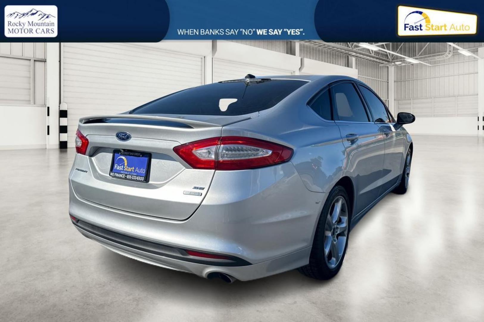 2016 Silver Ford Fusion SE (3FA6P0HD7GR) with an 1.5L L4 DOHC 16V engine, 6-Speed Automatic transmission, located at 7755 State Street, Midvale, UT, 84047, (801) 753-9063, 40.610329, -111.890656 - Photo#2