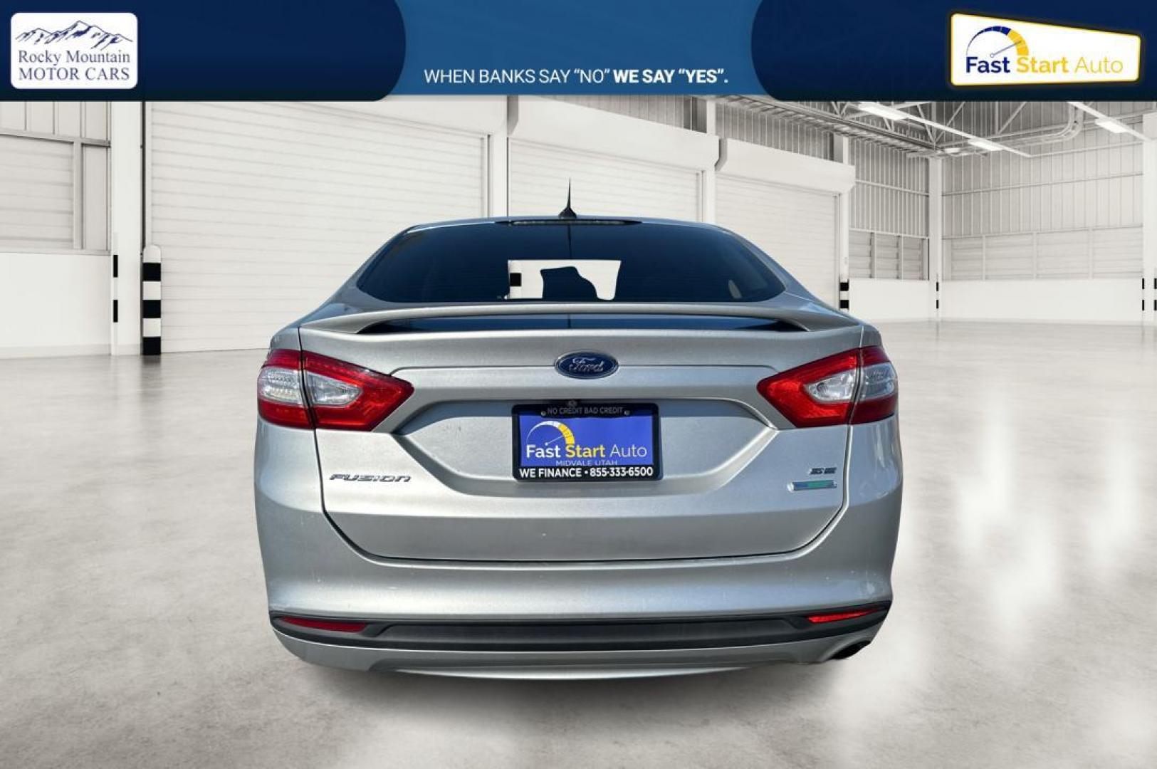 2016 Silver Ford Fusion SE (3FA6P0HD7GR) with an 1.5L L4 DOHC 16V engine, 6-Speed Automatic transmission, located at 7755 State Street, Midvale, UT, 84047, (801) 753-9063, 40.610329, -111.890656 - Photo#3