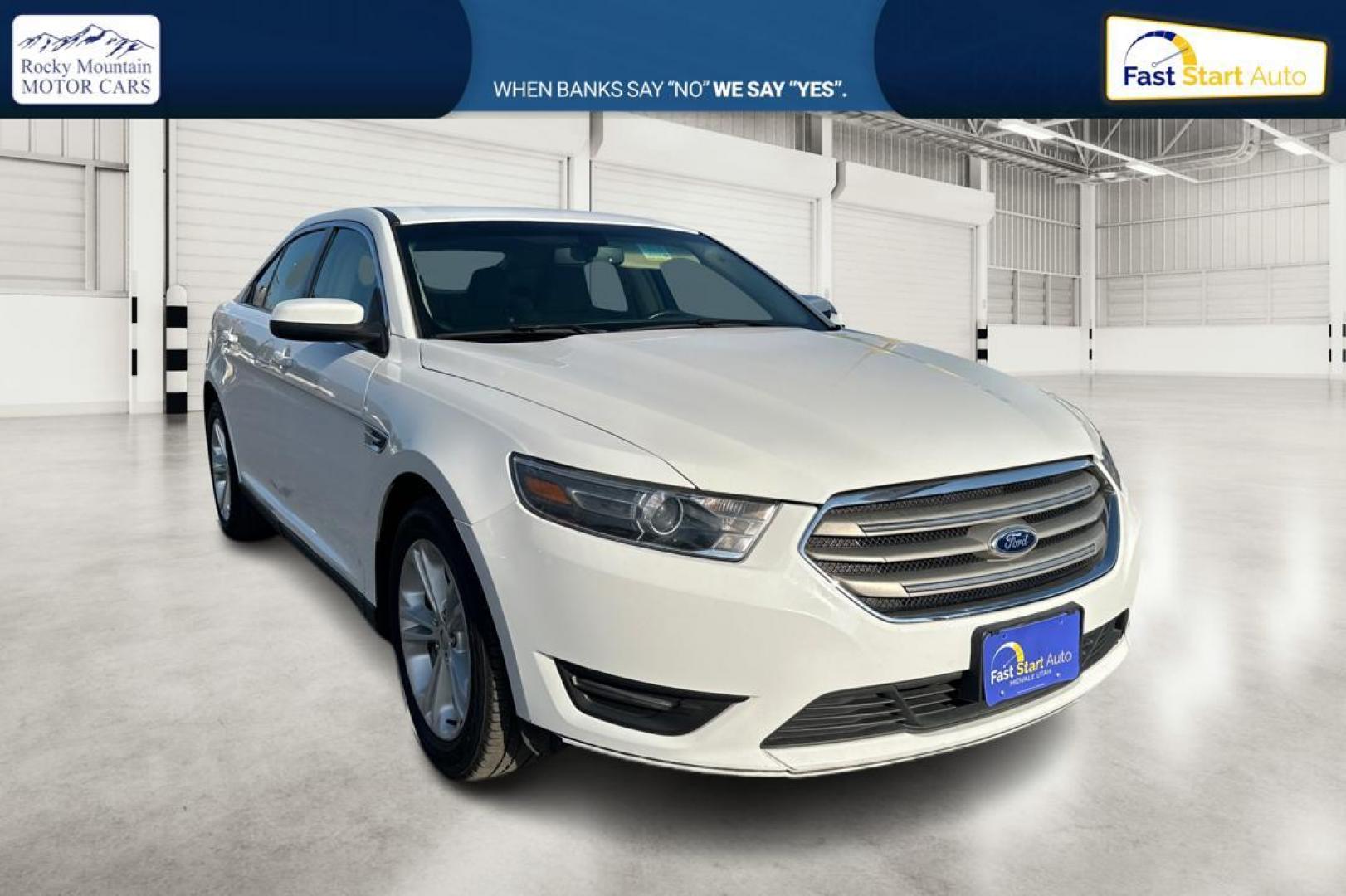 2016 White Ford Taurus SEL FWD (1FAHP2E83GG) with an 3.5L V6 DOHC 24V engine, 6A transmission, located at 7755 State Street, Midvale, UT, 84047, (801) 753-9063, 40.610329, -111.890656 - Photo#0