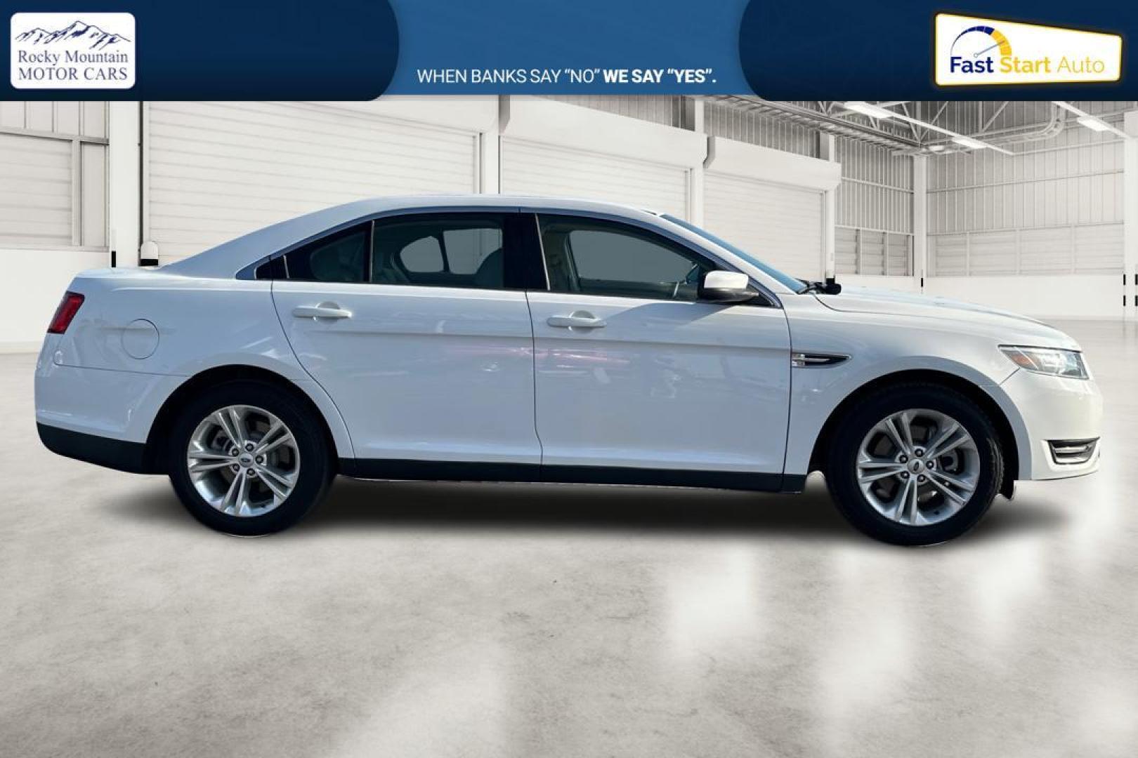 2016 White Ford Taurus SEL FWD (1FAHP2E83GG) with an 3.5L V6 DOHC 24V engine, 6A transmission, located at 7755 State Street, Midvale, UT, 84047, (801) 753-9063, 40.610329, -111.890656 - Photo#1