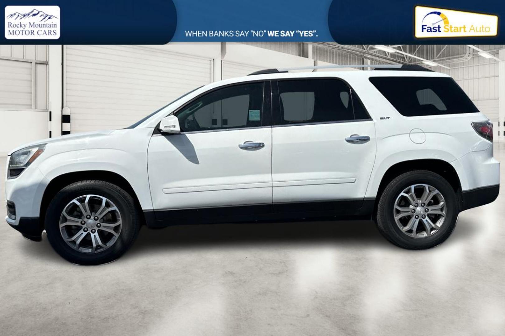 2016 White GMC Acadia SLT-1 FWD (1GKKRRKD6GJ) with an 3.6L V6 DOHC 24V engine, 6A transmission, located at 7755 State Street, Midvale, UT, 84047, (801) 753-9063, 40.610329, -111.890656 - Photo#6