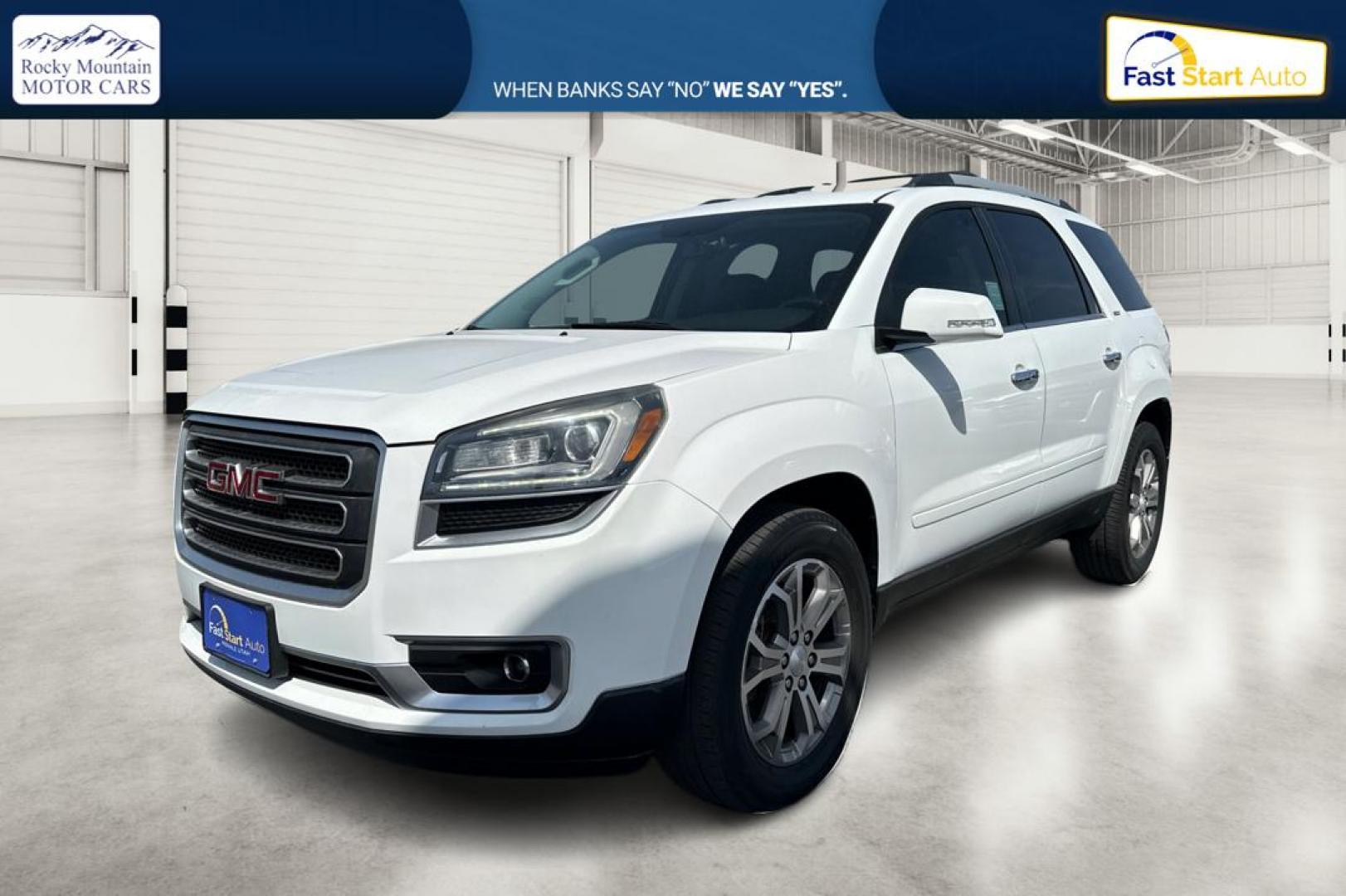 2016 White GMC Acadia SLT-1 FWD (1GKKRRKD6GJ) with an 3.6L V6 DOHC 24V engine, 6A transmission, located at 7755 State Street, Midvale, UT, 84047, (801) 753-9063, 40.610329, -111.890656 - Photo#8