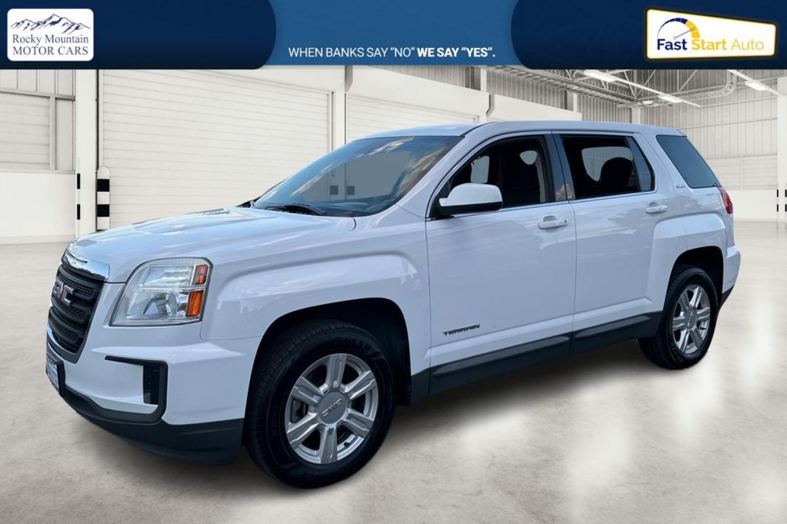 2016 White GMC Terrain SLE1 FWD (2GKALMEK0G6) with an 2.4L L4 DOHC 16V engine, 6A transmission, located at 767 S State Road, Pleasant Grove, UT, 84062, (801) 785-1058, 40.354839, -111.736687 - Photo#6