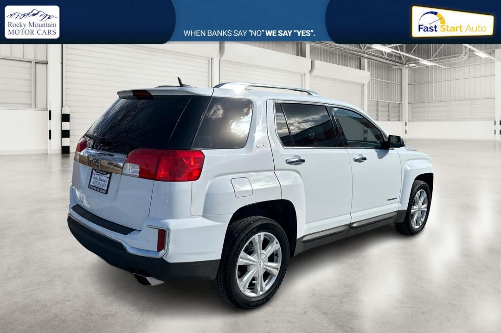 2016 White GMC Terrain SLT FWD (2GKFLPE35G6) with an 3.6L V6 DOHC 24V engine, 6A transmission, located at 7755 State Street, Midvale, UT, 84047, (801) 753-9063, 40.610329, -111.890656 - Photo#2