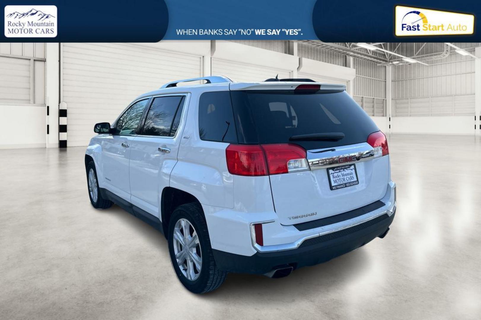 2016 White GMC Terrain SLT FWD (2GKFLPE35G6) with an 3.6L V6 DOHC 24V engine, 6A transmission, located at 7755 State Street, Midvale, UT, 84047, (801) 753-9063, 40.610329, -111.890656 - Photo#5