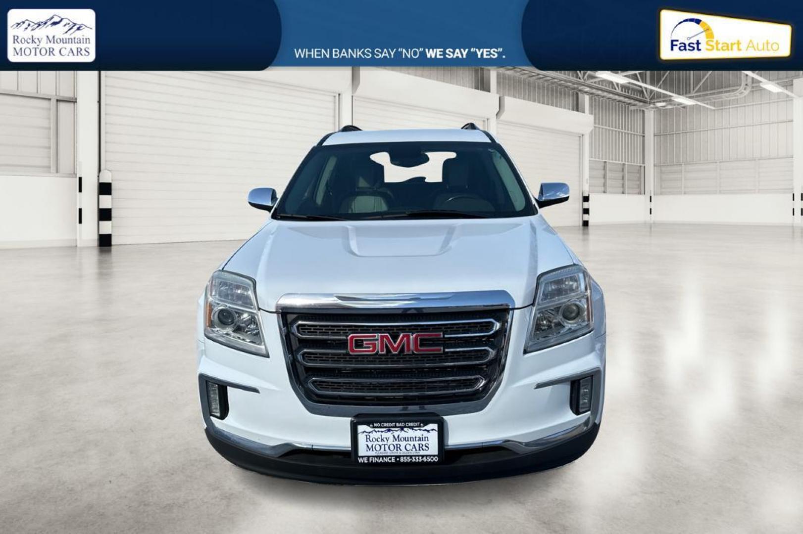 2016 White GMC Terrain SLT FWD (2GKFLPE35G6) with an 3.6L V6 DOHC 24V engine, 6A transmission, located at 7755 State Street, Midvale, UT, 84047, (801) 753-9063, 40.610329, -111.890656 - Photo#9