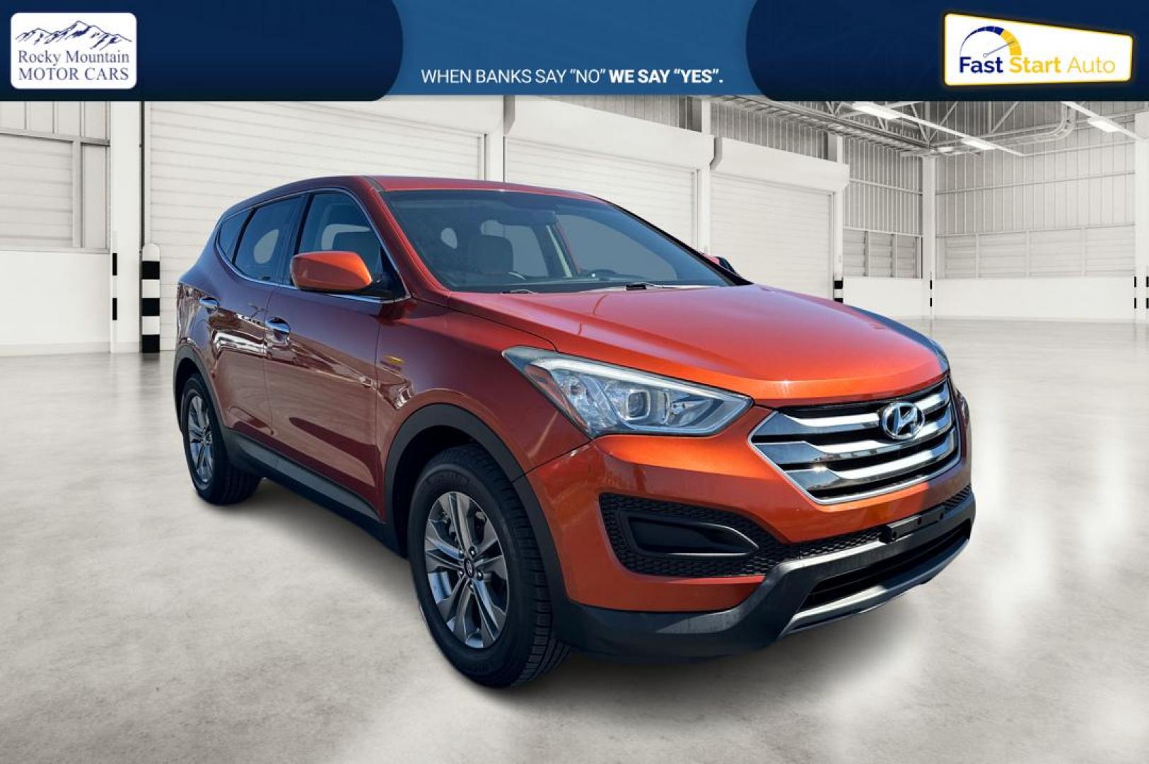 2016 Orange Hyundai Santa Fe Sport 2.4 FWD (5XYZT3LB5GG) with an 2.4L L4 DOHC 16V engine, 6-Speed Automatic transmission, located at 7755 State Street, Midvale, UT, 84047, (801) 753-9063, 40.610329, -111.890656 - Photo#0