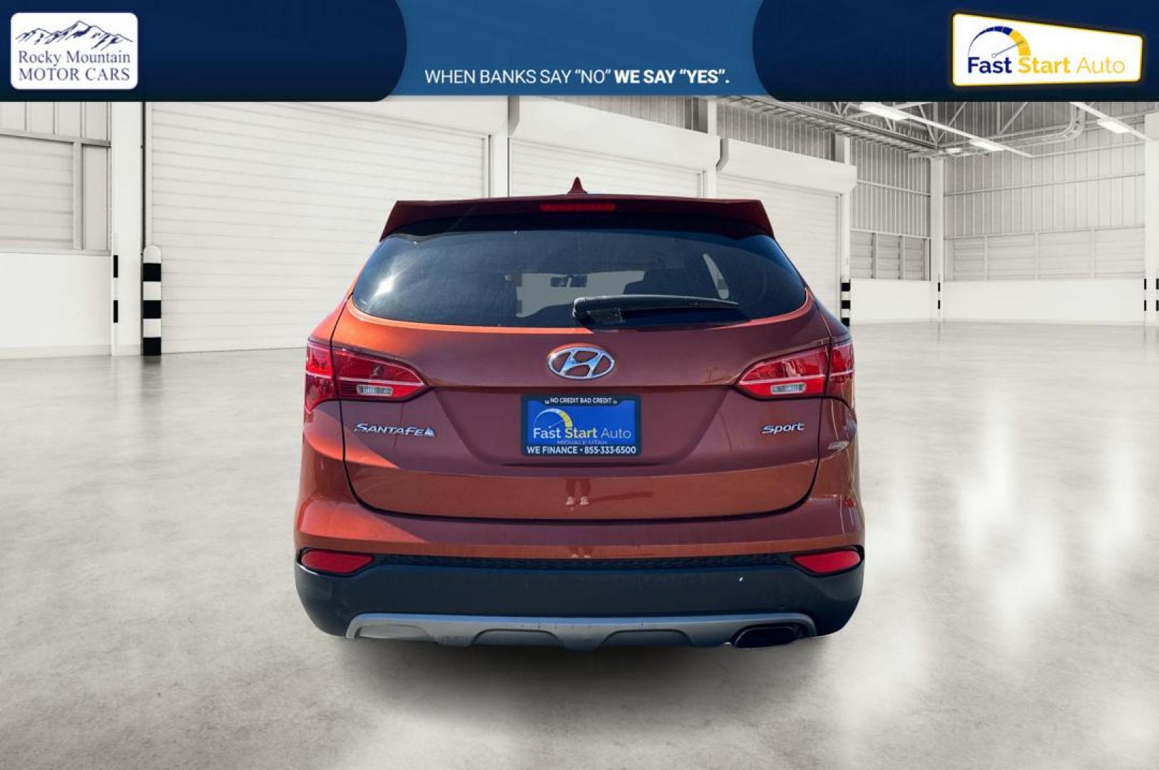 2016 Orange Hyundai Santa Fe Sport 2.4 FWD (5XYZT3LB5GG) with an 2.4L L4 DOHC 16V engine, 6-Speed Automatic transmission, located at 7755 State Street, Midvale, UT, 84047, (801) 753-9063, 40.610329, -111.890656 - Photo#4
