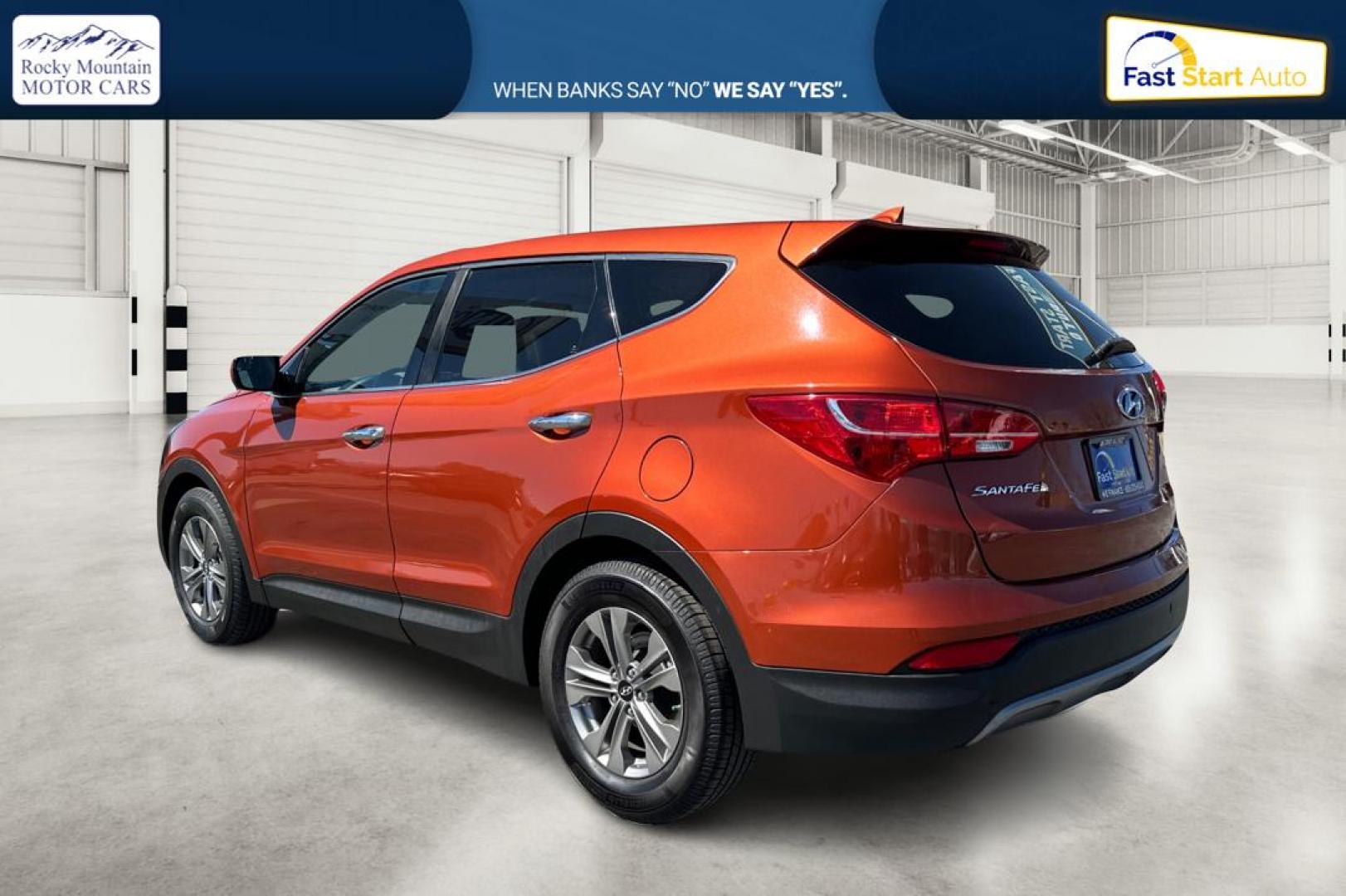 2016 Orange Hyundai Santa Fe Sport 2.4 FWD (5XYZT3LB5GG) with an 2.4L L4 DOHC 16V engine, 6-Speed Automatic transmission, located at 7755 State Street, Midvale, UT, 84047, (801) 753-9063, 40.610329, -111.890656 - Photo#5