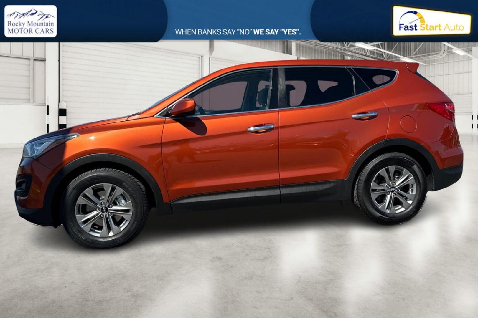 2016 Orange Hyundai Santa Fe Sport 2.4 FWD (5XYZT3LB5GG) with an 2.4L L4 DOHC 16V engine, 6-Speed Automatic transmission, located at 7755 State Street, Midvale, UT, 84047, (801) 753-9063, 40.610329, -111.890656 - Photo#6