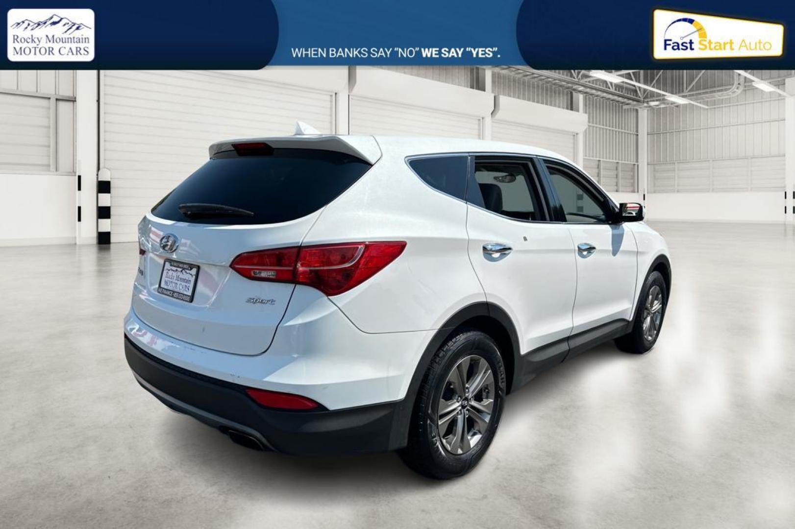 2016 White Hyundai Santa Fe Sport 2.4 FWD (5XYZT3LB3GG) with an 2.4L L4 DOHC 16V engine, 6-Speed Automatic transmission, located at 7755 State Street, Midvale, UT, 84047, (801) 753-9063, 40.610329, -111.890656 - Photo#2