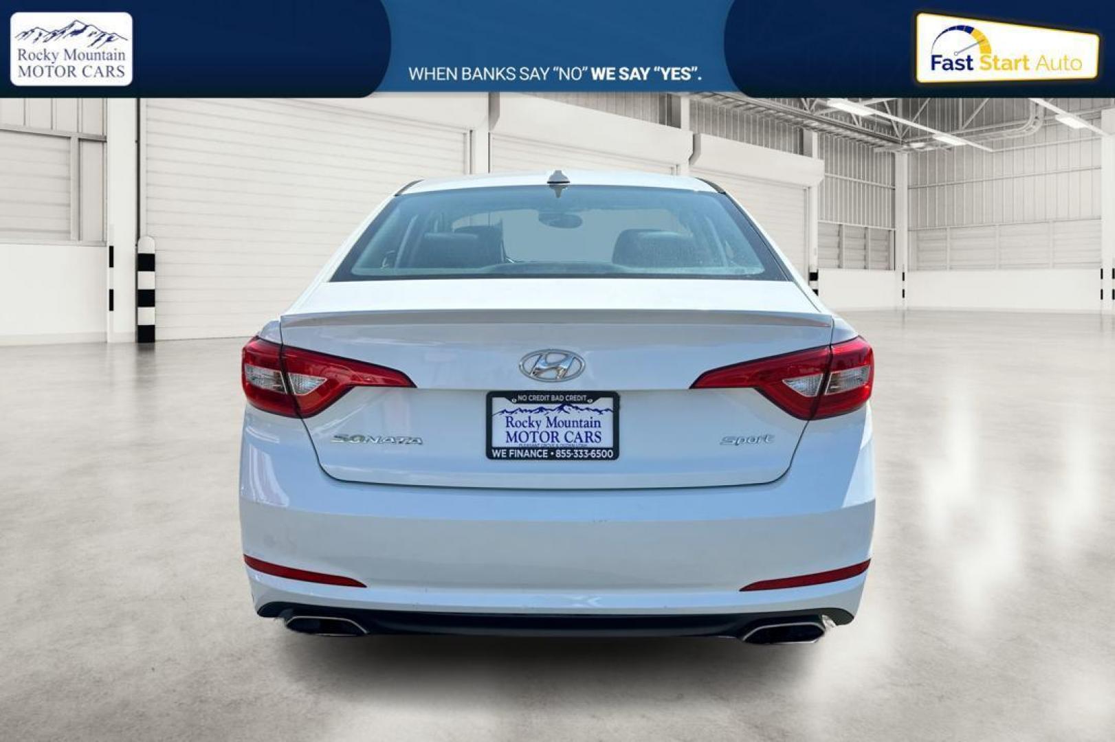 2016 White Hyundai Sonata Sport (5NPE34AF5GH) with an 2.4L L4 DOHC 16V engine, 6A transmission, located at 7755 State Street, Midvale, UT, 84047, (801) 753-9063, 40.610329, -111.890656 - Photo#3