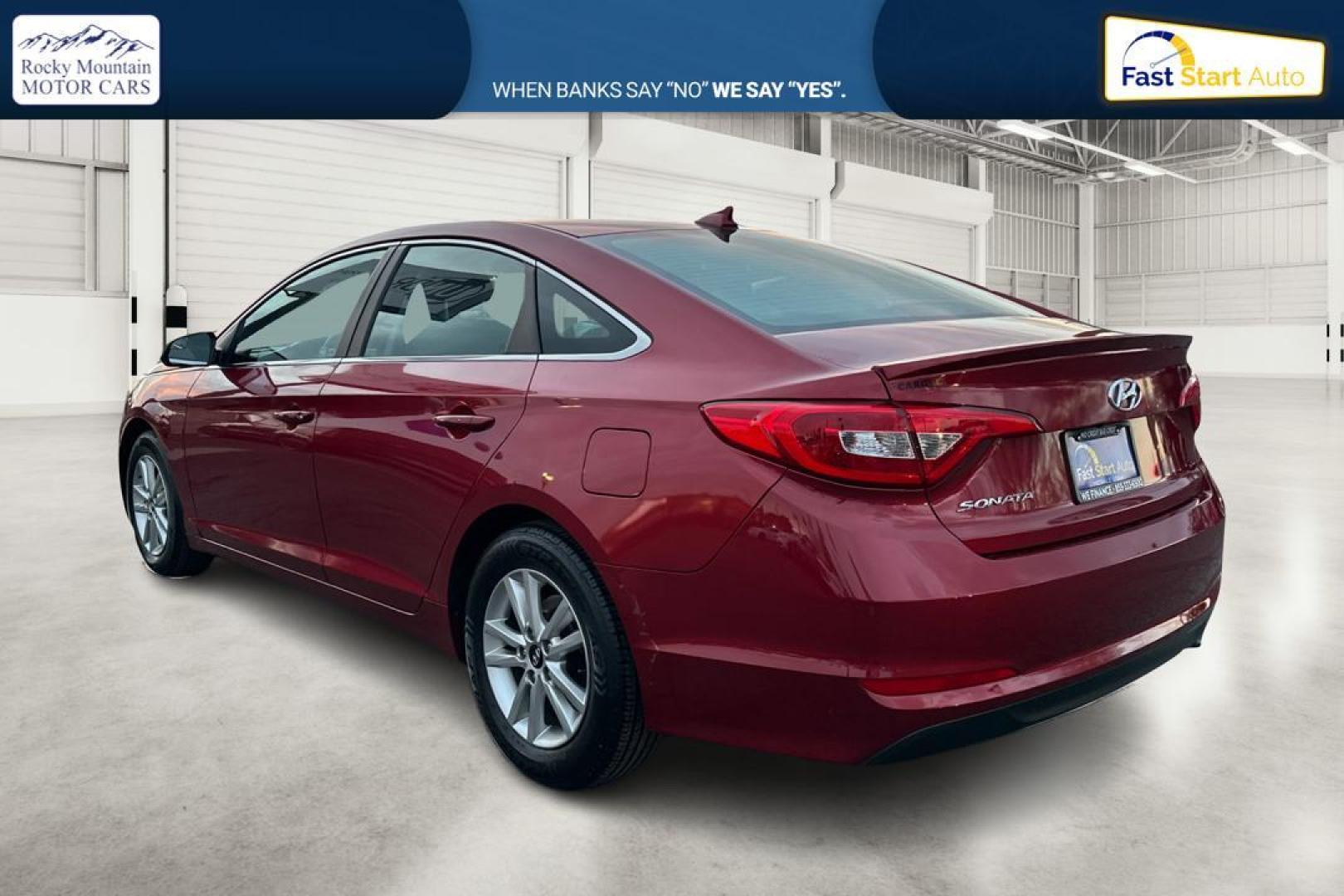 2016 Red Hyundai Sonata SE (5NPE24AF4GH) with an 2.4L L4 DOHC 16V engine, 7A transmission, located at 7755 State Street, Midvale, UT, 84047, (801) 753-9063, 40.610329, -111.890656 - Photo#5