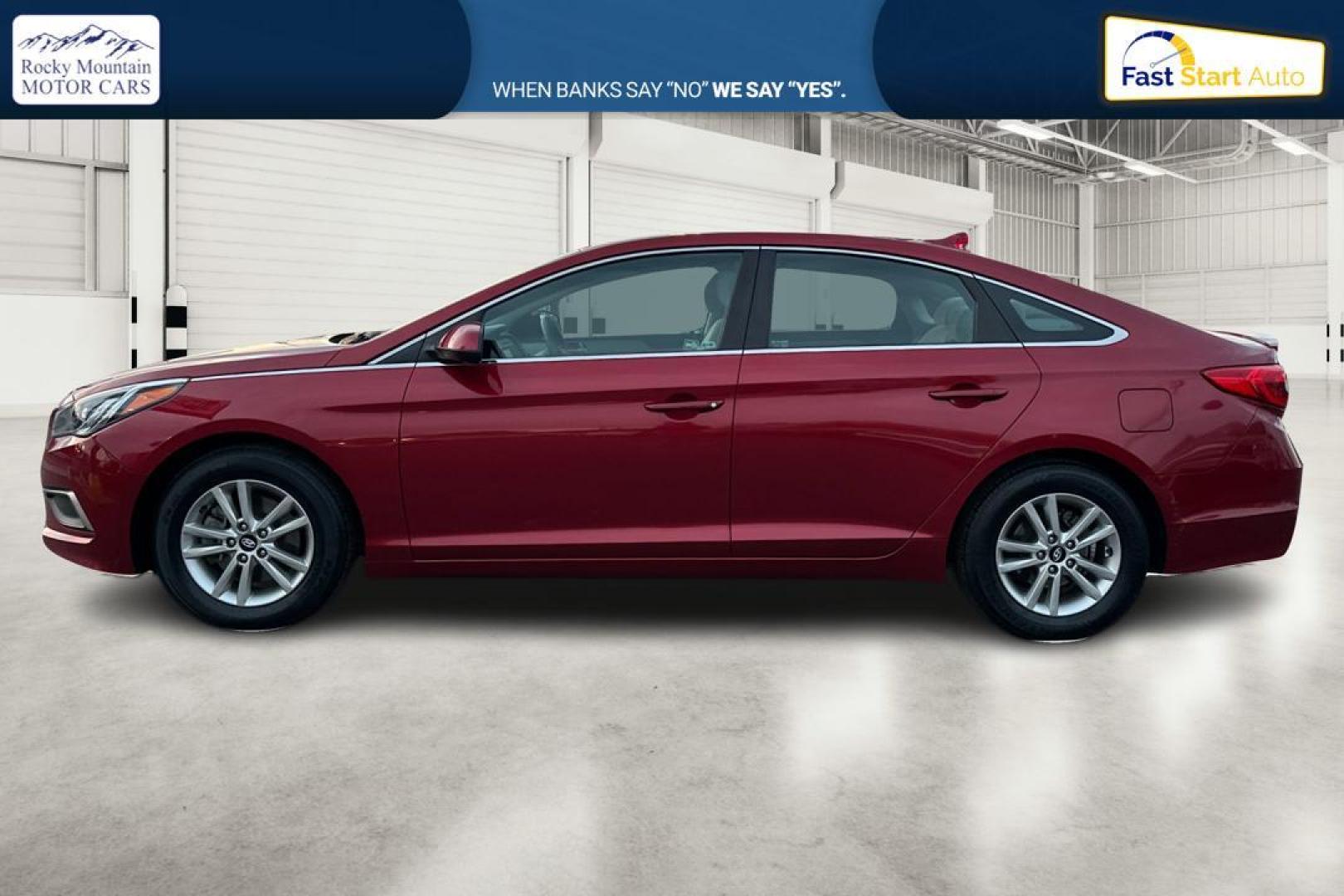 2016 Red Hyundai Sonata SE (5NPE24AF4GH) with an 2.4L L4 DOHC 16V engine, 7A transmission, located at 7755 State Street, Midvale, UT, 84047, (801) 753-9063, 40.610329, -111.890656 - Photo#6