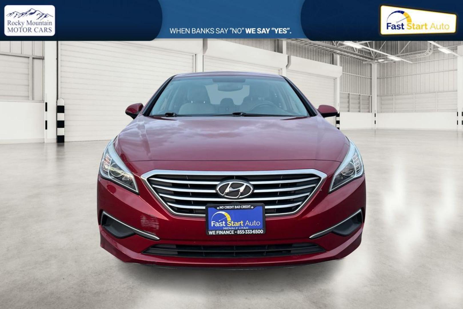 2016 Red Hyundai Sonata SE (5NPE24AF4GH) with an 2.4L L4 DOHC 16V engine, 7A transmission, located at 7755 State Street, Midvale, UT, 84047, (801) 753-9063, 40.610329, -111.890656 - Photo#9