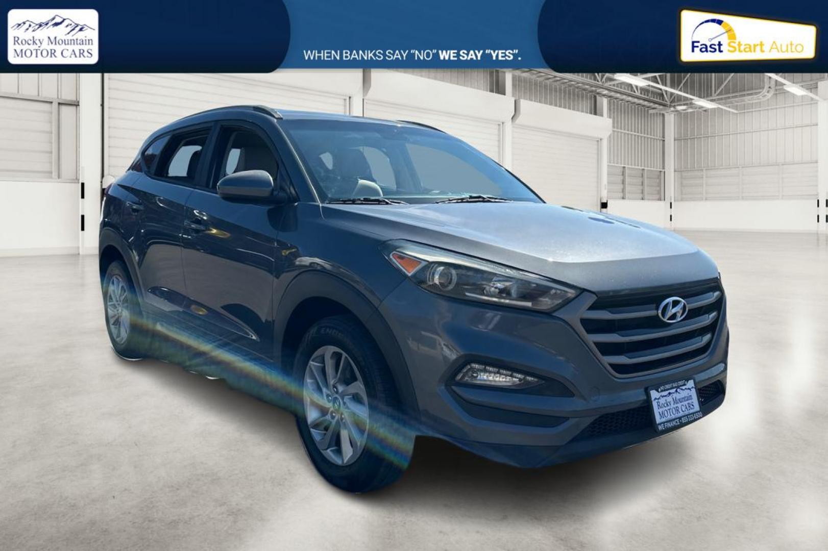 2016 Gray Hyundai Tucson SE w/Preferred Package (KM8J33A43GU) with an 2.0L L4 DOHC 16V engine, 6A transmission, located at 767 S State Road, Pleasant Grove, UT, 84062, (801) 785-1058, 40.354839, -111.736687 - Photo#0