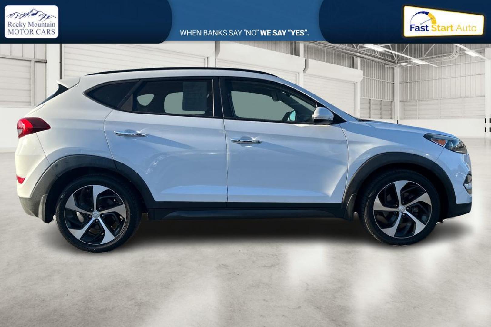 2016 White Hyundai Tucson Eco AWD (KM8J3CA29GU) with an 1.6L L4 DOHC 16V engine, 7A transmission, located at 7755 State Street, Midvale, UT, 84047, (801) 753-9063, 40.610329, -111.890656 - Photo#1