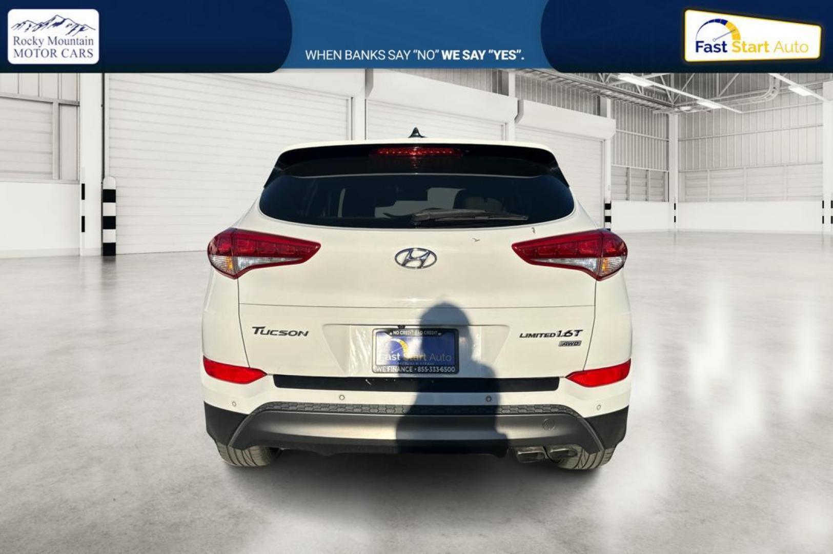 2016 White Hyundai Tucson Eco AWD (KM8J3CA29GU) with an 1.6L L4 DOHC 16V engine, 7A transmission, located at 7755 State Street, Midvale, UT, 84047, (801) 753-9063, 40.610329, -111.890656 - Photo#4