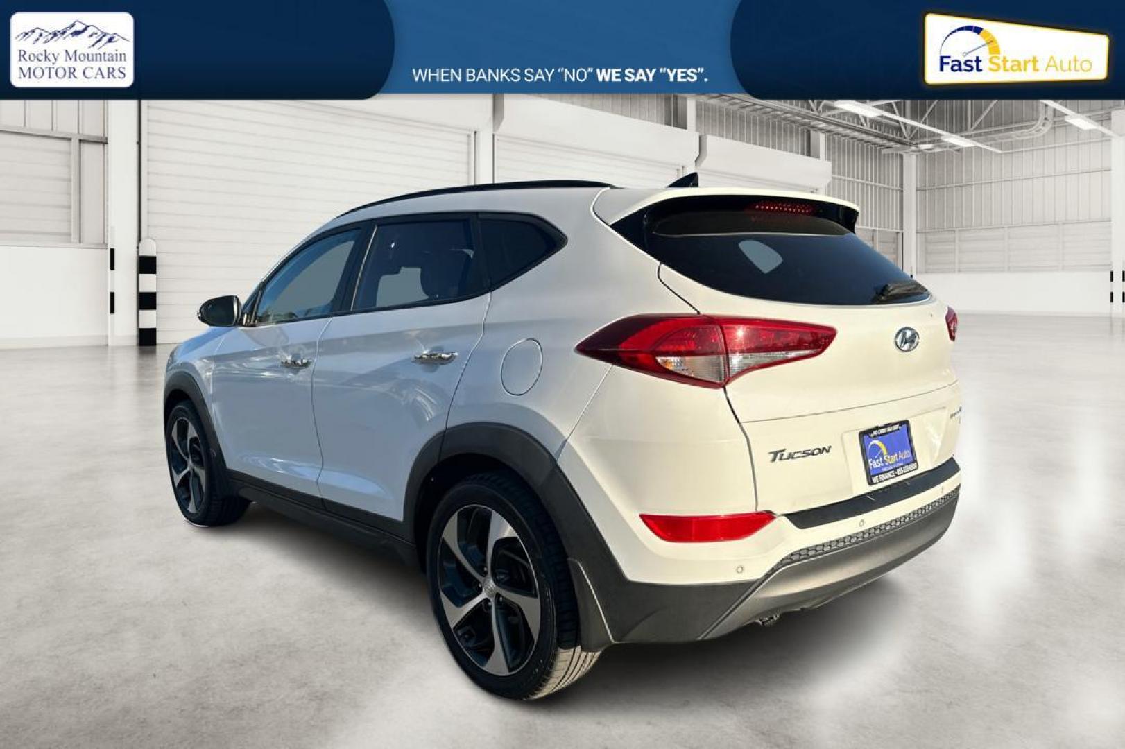 2016 White Hyundai Tucson Eco AWD (KM8J3CA29GU) with an 1.6L L4 DOHC 16V engine, 7A transmission, located at 7755 State Street, Midvale, UT, 84047, (801) 753-9063, 40.610329, -111.890656 - Photo#5