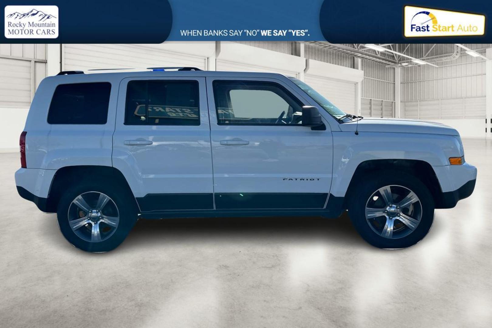2016 White Jeep Patriot Latitude 4WD (1C4NJRFB3GD) with an 2.4L L4 DOHC 16V engine, Automatic, CVT transmission, located at 7755 State Street, Midvale, UT, 84047, (801) 753-9063, 40.610329, -111.890656 - Photo#1