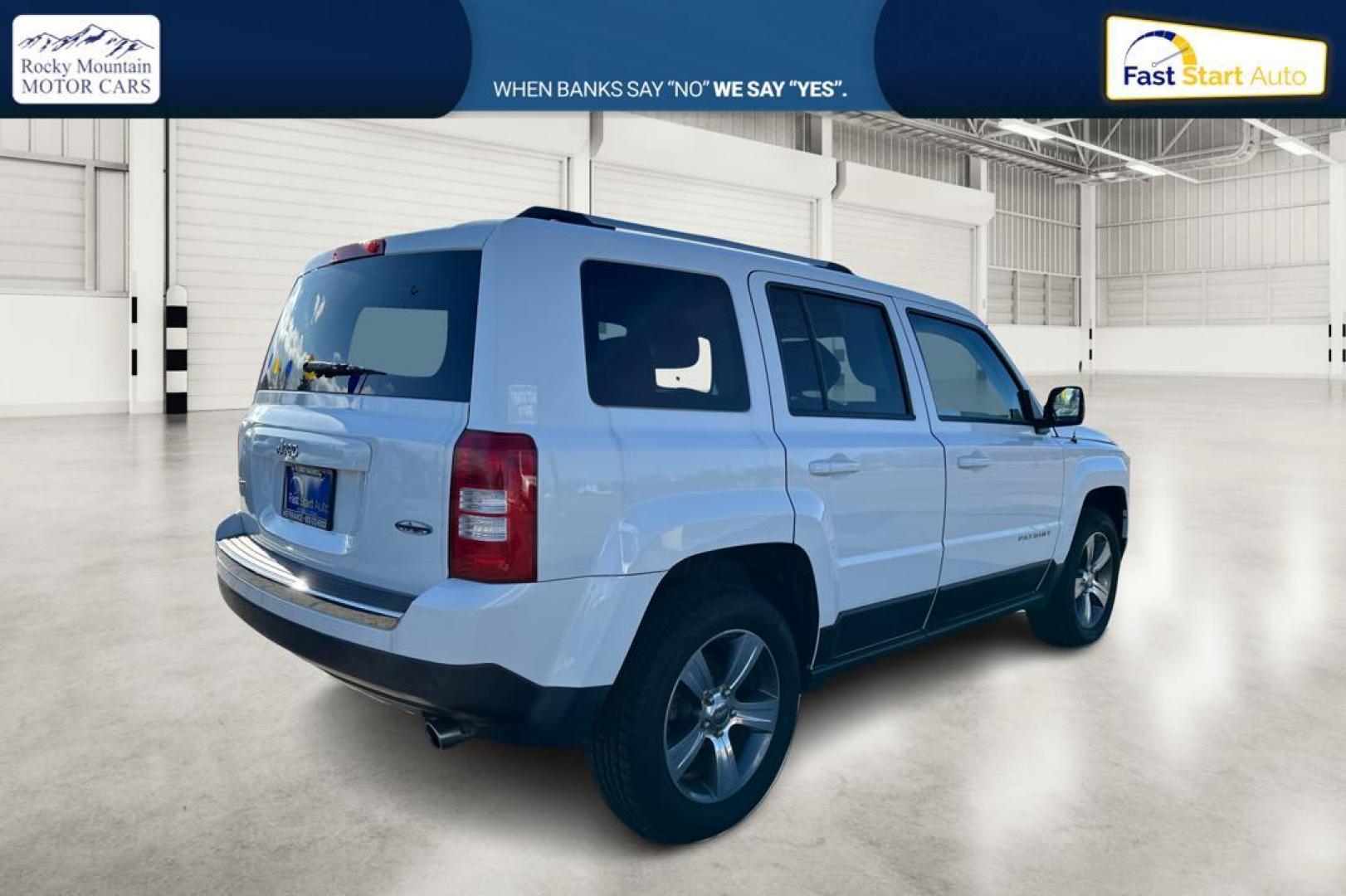 2016 White Jeep Patriot Latitude 4WD (1C4NJRFB3GD) with an 2.4L L4 DOHC 16V engine, Automatic, CVT transmission, located at 7755 State Street, Midvale, UT, 84047, (801) 753-9063, 40.610329, -111.890656 - Photo#2