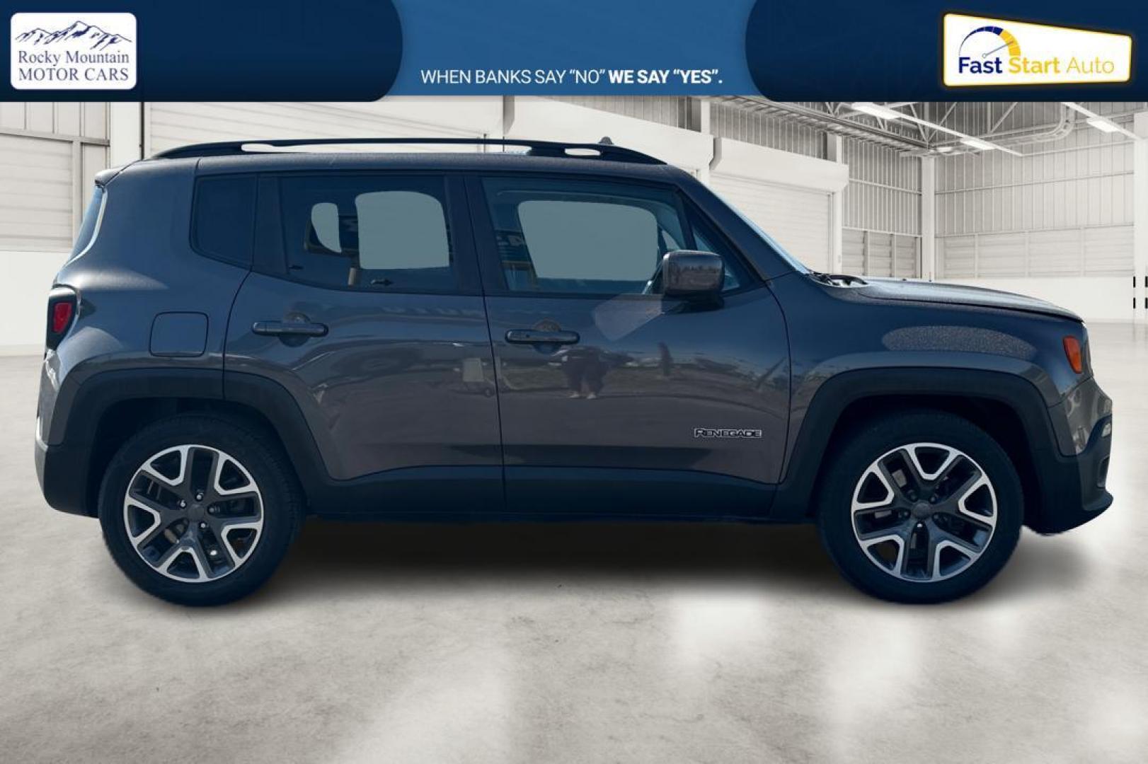 2016 Gray Jeep Renegade Latitude FWD (ZACCJABTXGP) with an 2.4L L4 DOHC 16V engine, 6M transmission, located at 7755 State Street, Midvale, UT, 84047, (801) 753-9063, 40.610329, -111.890656 - Photo#1