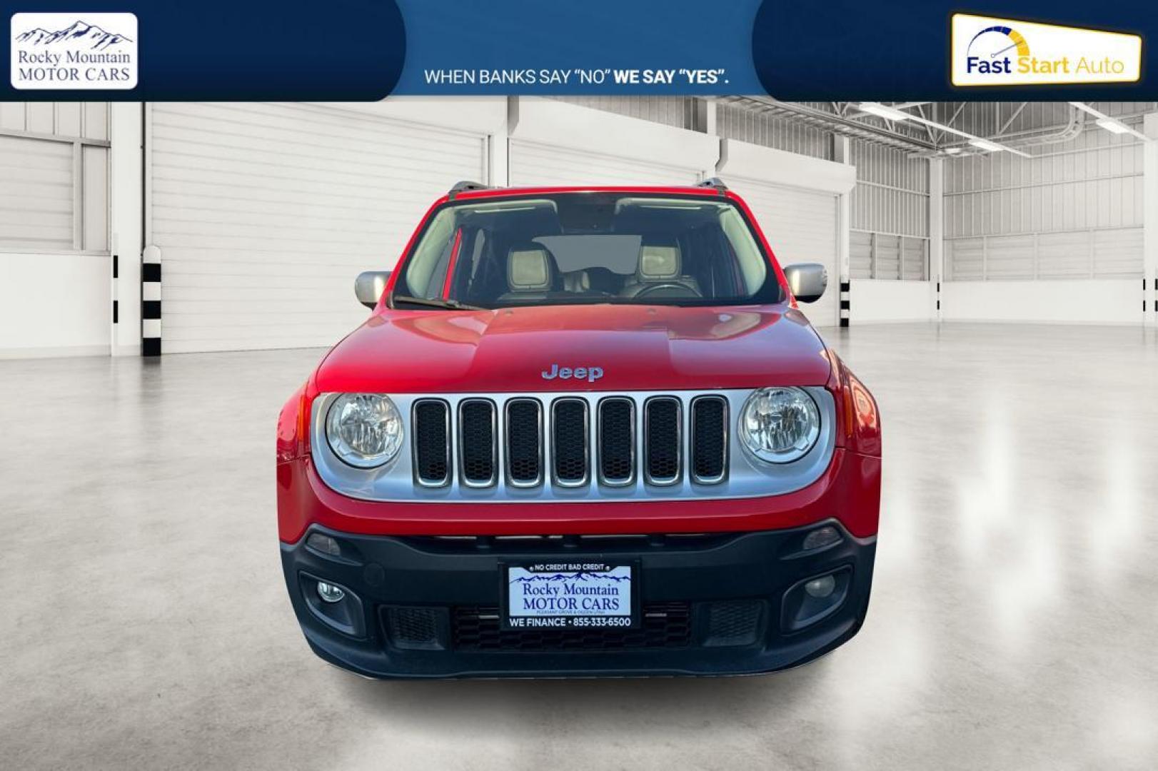 2016 Red Jeep Renegade Limited FWD (ZACCJADT7GP) with an 2.4L L4 DOHC 16V engine, 9A transmission, located at 767 S State Road, Pleasant Grove, UT, 84062, (801) 785-1058, 40.354839, -111.736687 - Photo#9