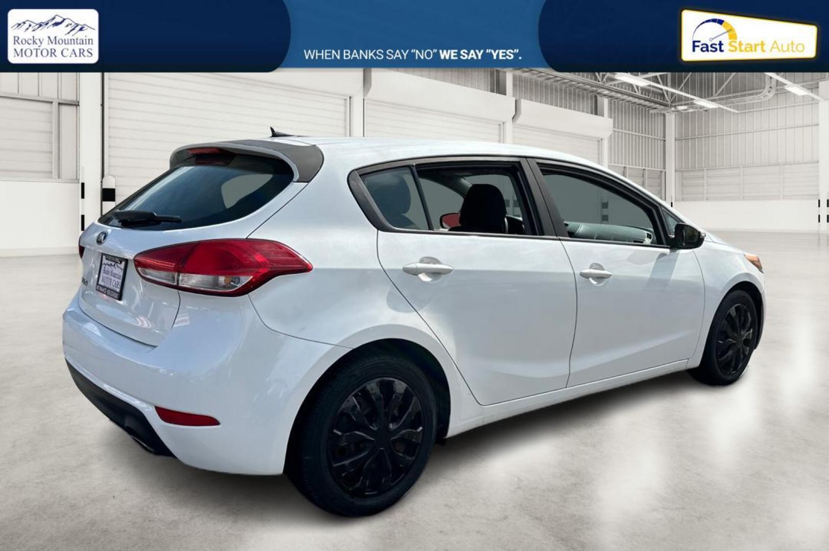2016 White Kia Forte 5-Door LX (KNAFK5A84G5) with an 2.0L L4 DOHC 16V engine, 6-Speed Automatic transmission, located at 7755 State Street, Midvale, UT, 84047, (801) 753-9063, 40.610329, -111.890656 - Photo#2