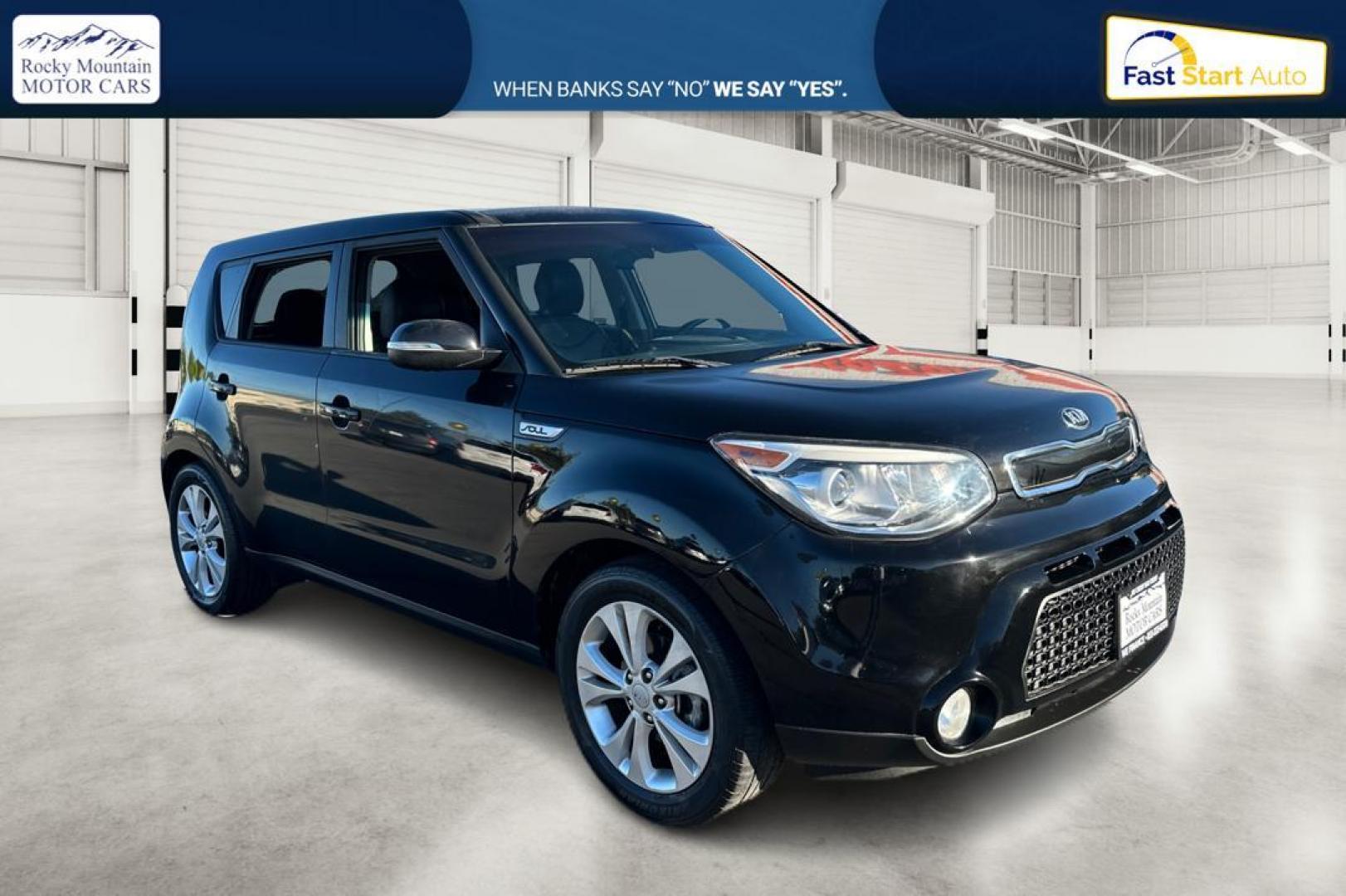 2016 Black Kia Soul ! (KNDJX3A59G7) with an 2.0L L4 DOHC 16V engine, 6A transmission, located at 7755 State Street, Midvale, UT, 84047, (801) 753-9063, 40.610329, -111.890656 - Photo#0