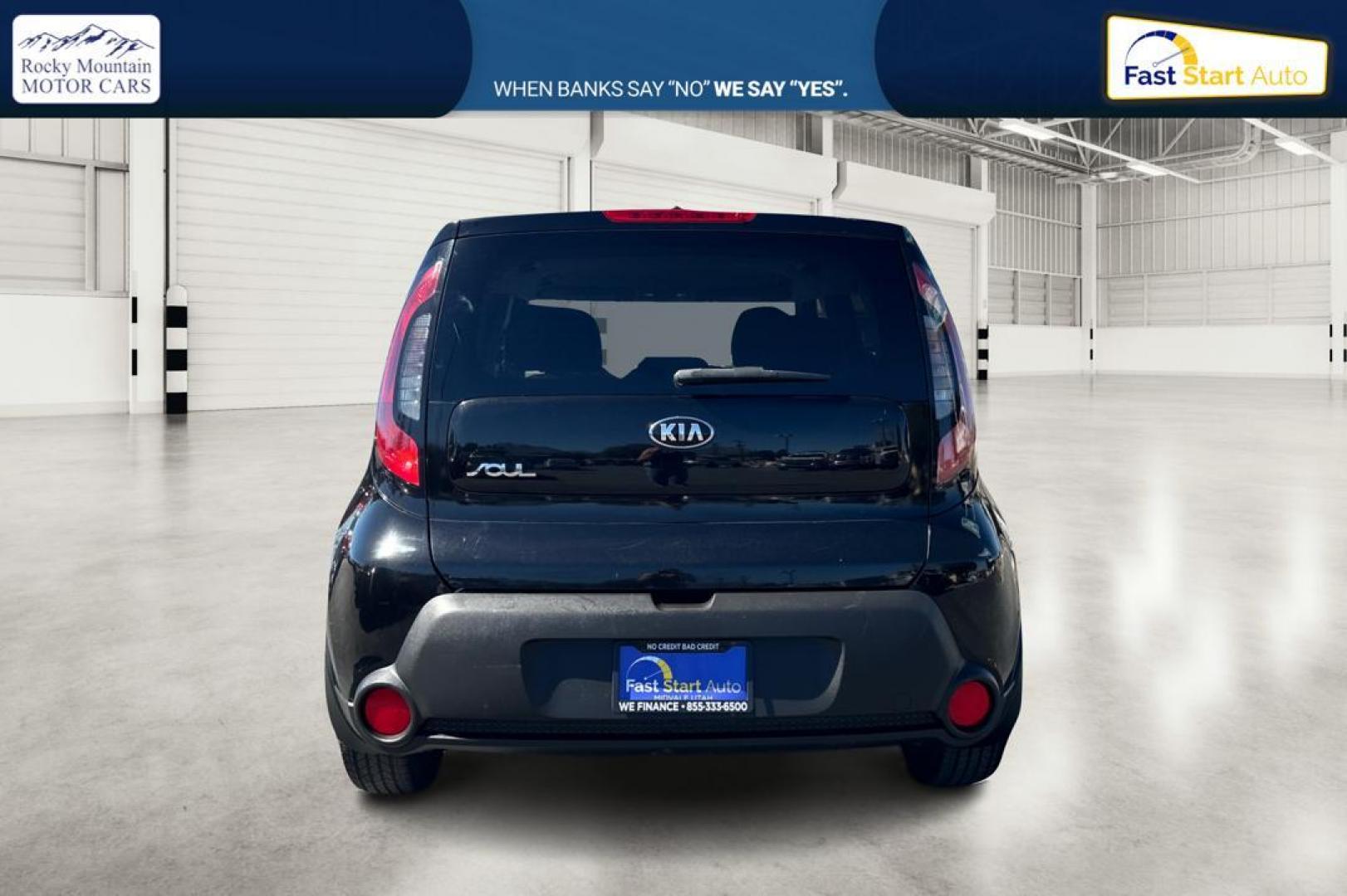 2016 Black Kia Soul Base 6A (KNDJN2A25G7) with an 1.6L L4 DOHC 16V engine, 6A transmission, located at 7755 State Street, Midvale, UT, 84047, (801) 753-9063, 40.610329, -111.890656 - Photo#3