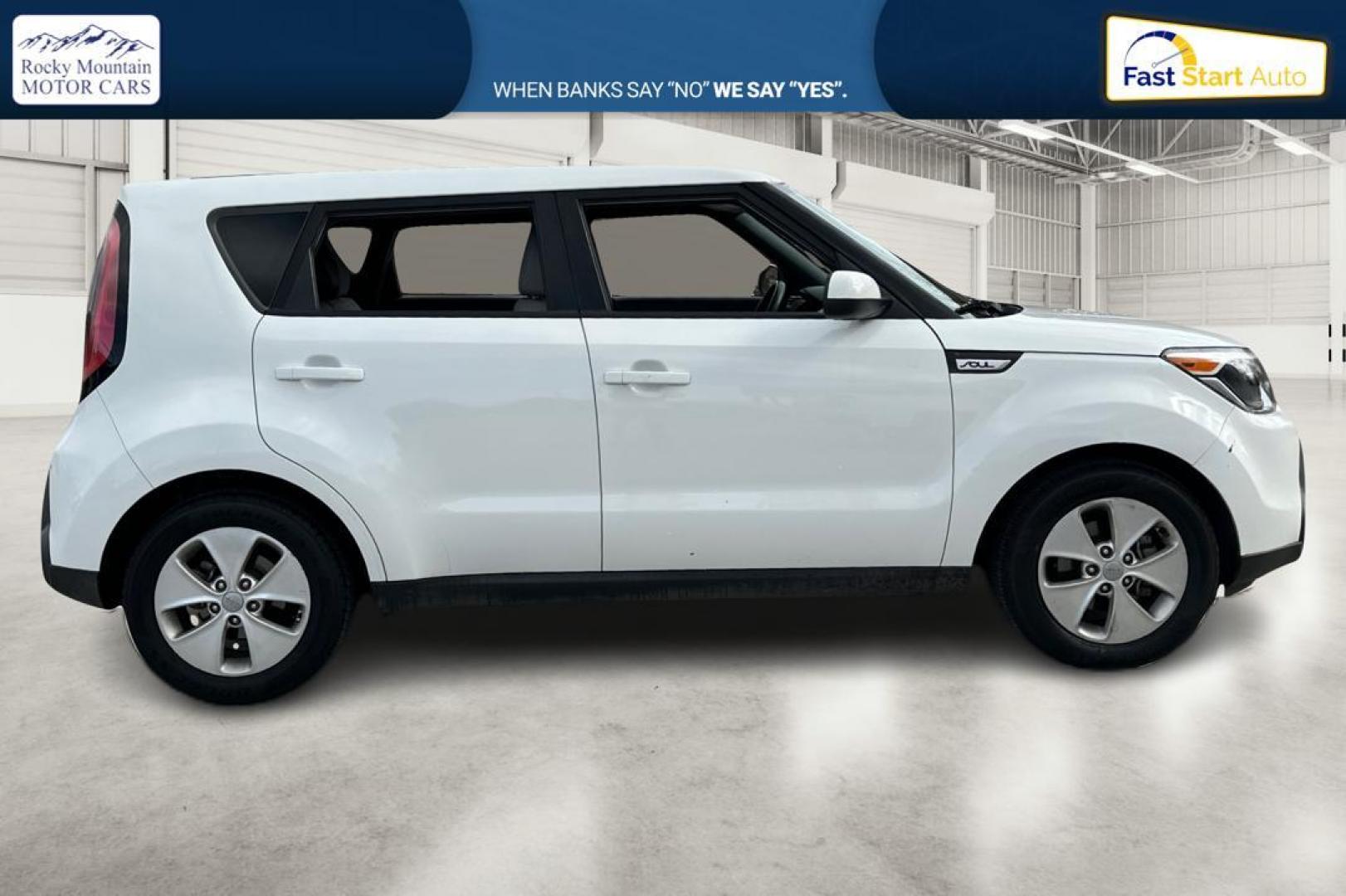 2016 White Kia Soul Base 6A (KNDJN2A21G7) with an 1.6L L4 DOHC 16V engine, 6A transmission, located at 7755 State Street, Midvale, UT, 84047, (801) 753-9063, 40.610329, -111.890656 - Photo#1