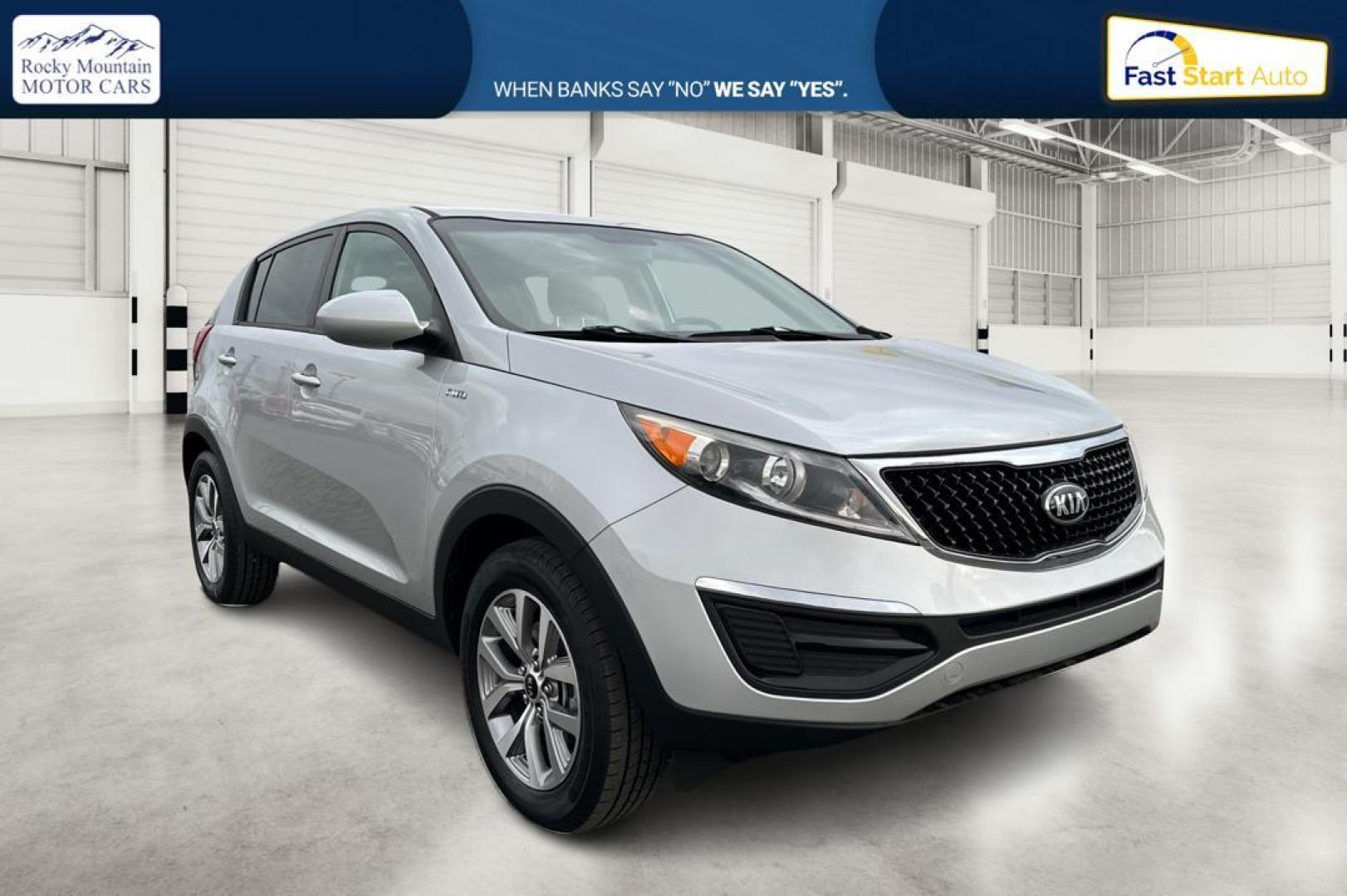 2016 Silver Kia Sportage LX AWD (KNDPBCAC1G7) with an 2.4L V6 DOHC 24V engine, 6-Speed Automatic transmission, located at 7755 State Street, Midvale, UT, 84047, (801) 753-9063, 40.610329, -111.890656 - Photo#0