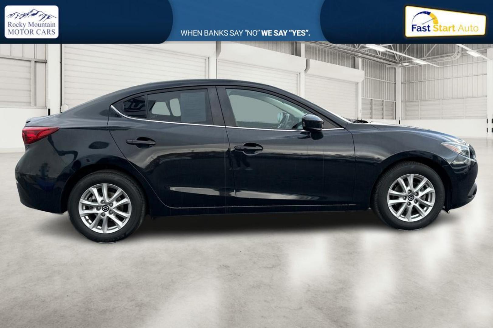 2016 Black Mazda MAZDA3 i Grand Touring MT 4-Door (JM1BM1W79G1) with an 2.0L L4 DOHC 16V engine, 6M transmission, located at 7755 State Street, Midvale, UT, 84047, (801) 753-9063, 40.610329, -111.890656 - Photo#1