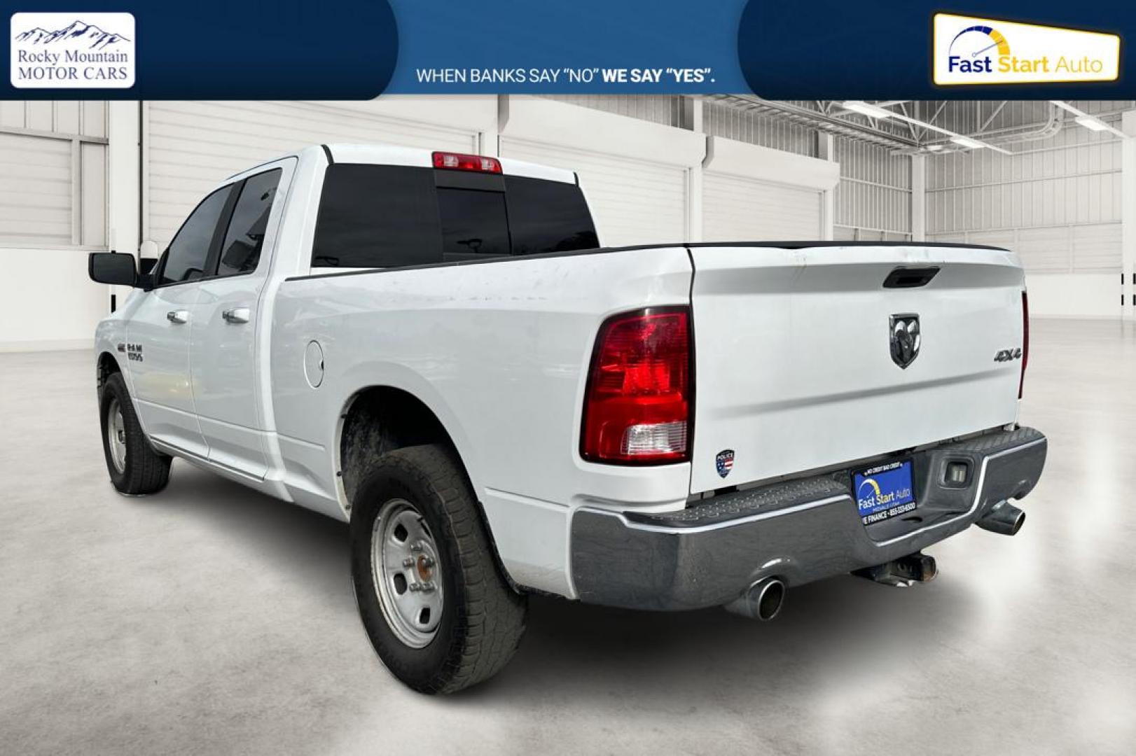 2016 White RAM 1500 SLT Quad Cab 4WD (1C6RR7GTXGS) with an 5.7L V8 OHV 16V engine, 6A transmission, located at 7755 State Street, Midvale, UT, 84047, (801) 753-9063, 40.610329, -111.890656 - Photo#5