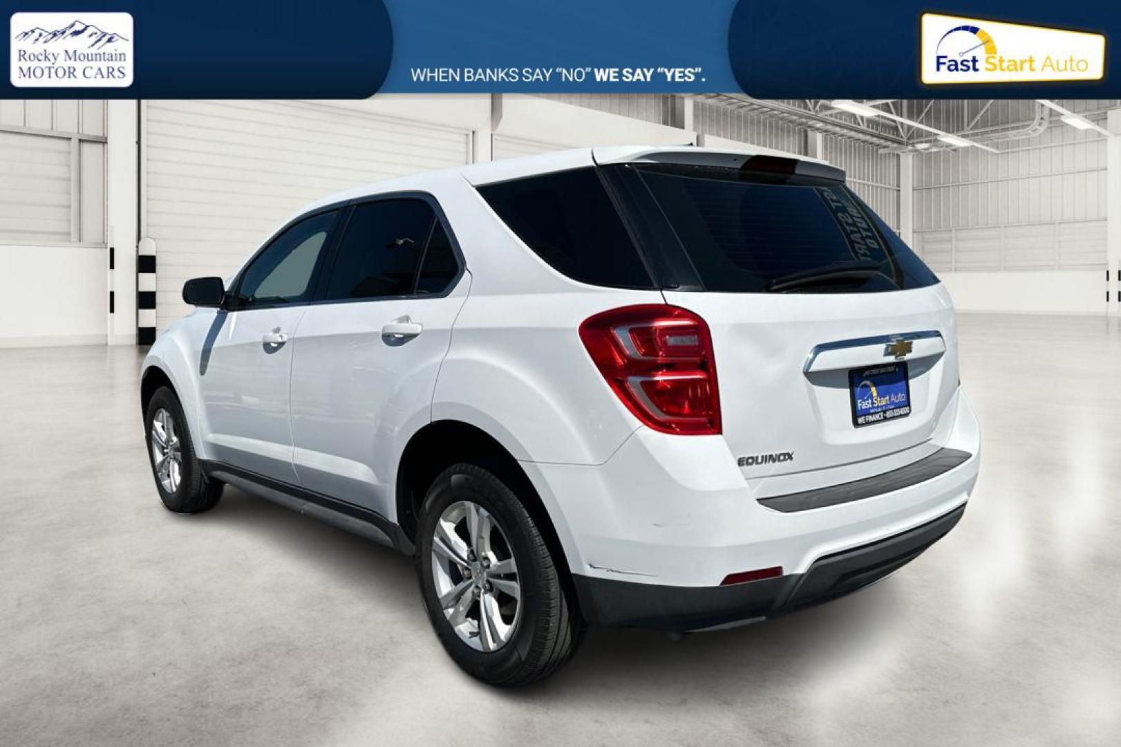 2017 White Chevrolet Equinox LS 2WD (2GNALBEK5H6) with an 2.4L L4 DOHC 16V FFV engine, 6A transmission, located at 7755 State Street, Midvale, UT, 84047, (801) 753-9063, 40.610329, -111.890656 - Photo#5