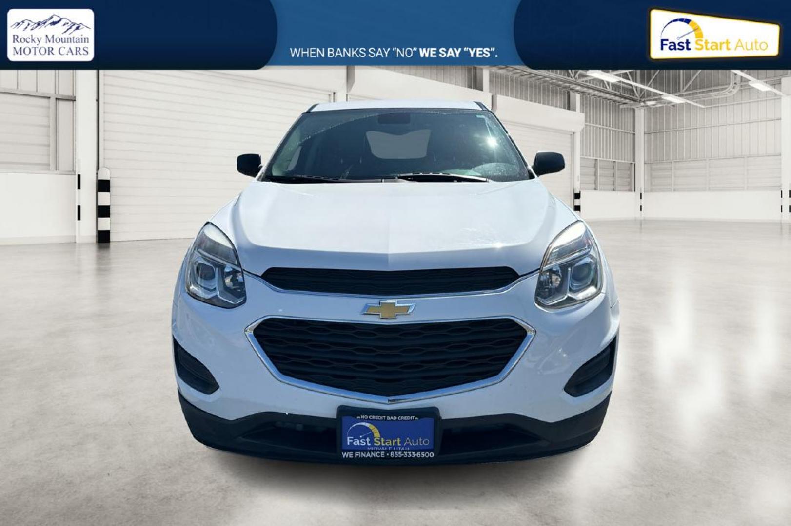 2017 White Chevrolet Equinox LS 2WD (2GNALBEK5H6) with an 2.4L L4 DOHC 16V FFV engine, 6A transmission, located at 7755 State Street, Midvale, UT, 84047, (801) 753-9063, 40.610329, -111.890656 - Photo#9