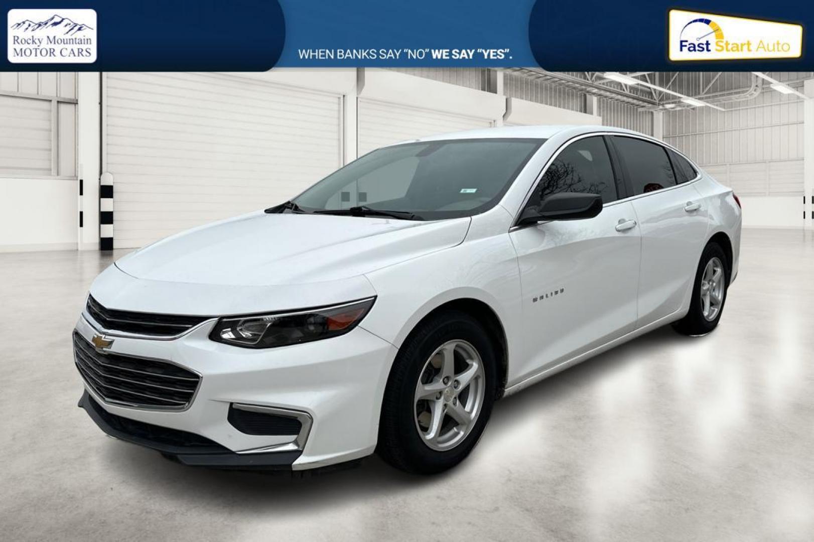 2017 White Chevrolet Malibu LS (1G1ZB5ST5HF) with an 1.5L L4 DOHC 16V engine, 6A transmission, located at 7755 State Street, Midvale, UT, 84047, (801) 753-9063, 40.610329, -111.890656 - Photo#8