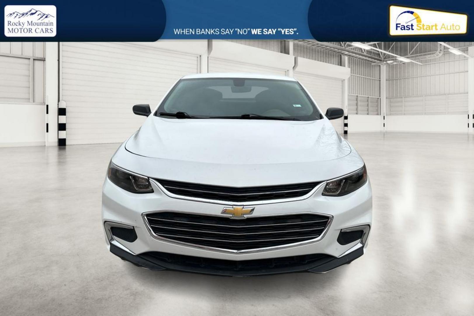 2017 White Chevrolet Malibu LS (1G1ZB5ST5HF) with an 1.5L L4 DOHC 16V engine, 6A transmission, located at 7755 State Street, Midvale, UT, 84047, (801) 753-9063, 40.610329, -111.890656 - Photo#9