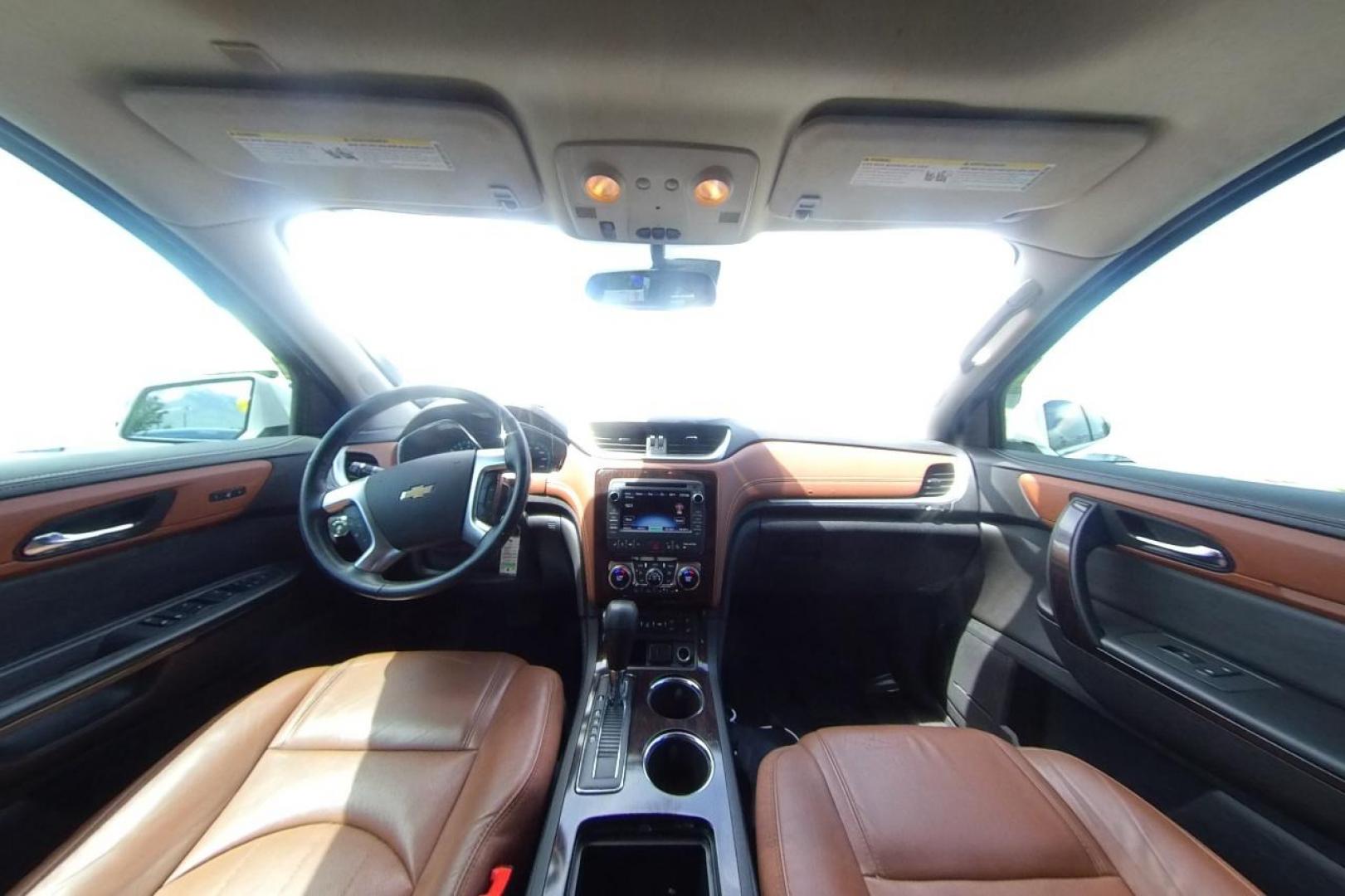 2017 White Chevrolet Traverse Premier FWD (1GNKRJKDXHJ) with an 3.6L V6 DOHC 24V engine, 6A transmission, located at 767 S State Road, Pleasant Grove, UT, 84062, (801) 785-1058, 40.354839, -111.736687 - Photo#16