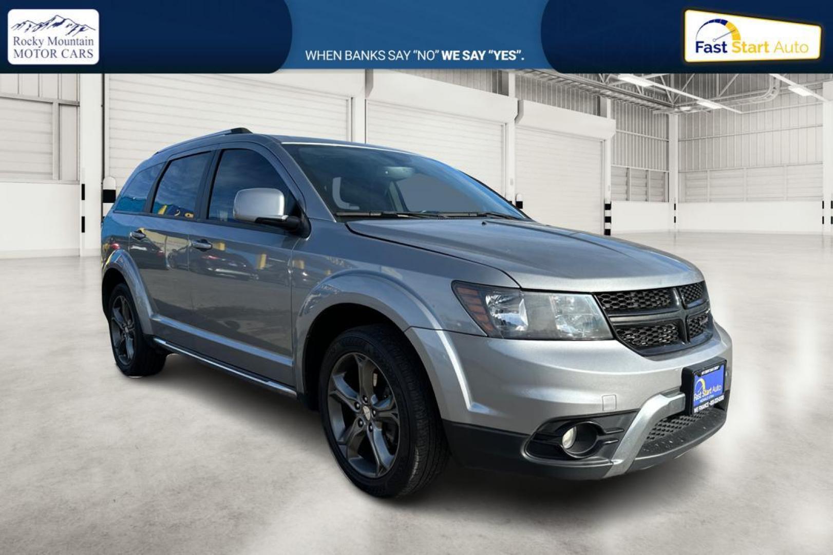 2017 Silver Dodge Journey Crossroad FWD (3C4PDCGB5HT) with an 2.4L L4 DOHC 16V engine, 4A transmission, located at 344 S Washington Blvd, Ogden, UT, 84404, (801) 399-1799, 41.255482, -111.970848 - Photo#0