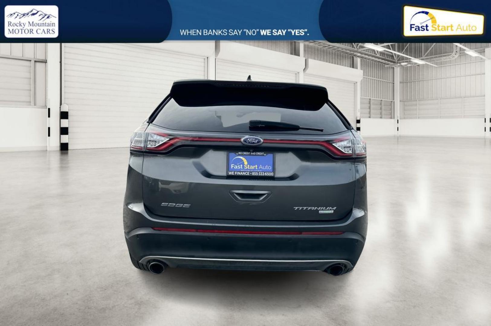 2017 Gray Ford Edge Titanium (2FMPK3K95HB) with an 2.0L L4 DOHC 16V engine, 6A transmission, located at 7755 State Street, Midvale, UT, 84047, (801) 753-9063, 40.610329, -111.890656 - Photo#4