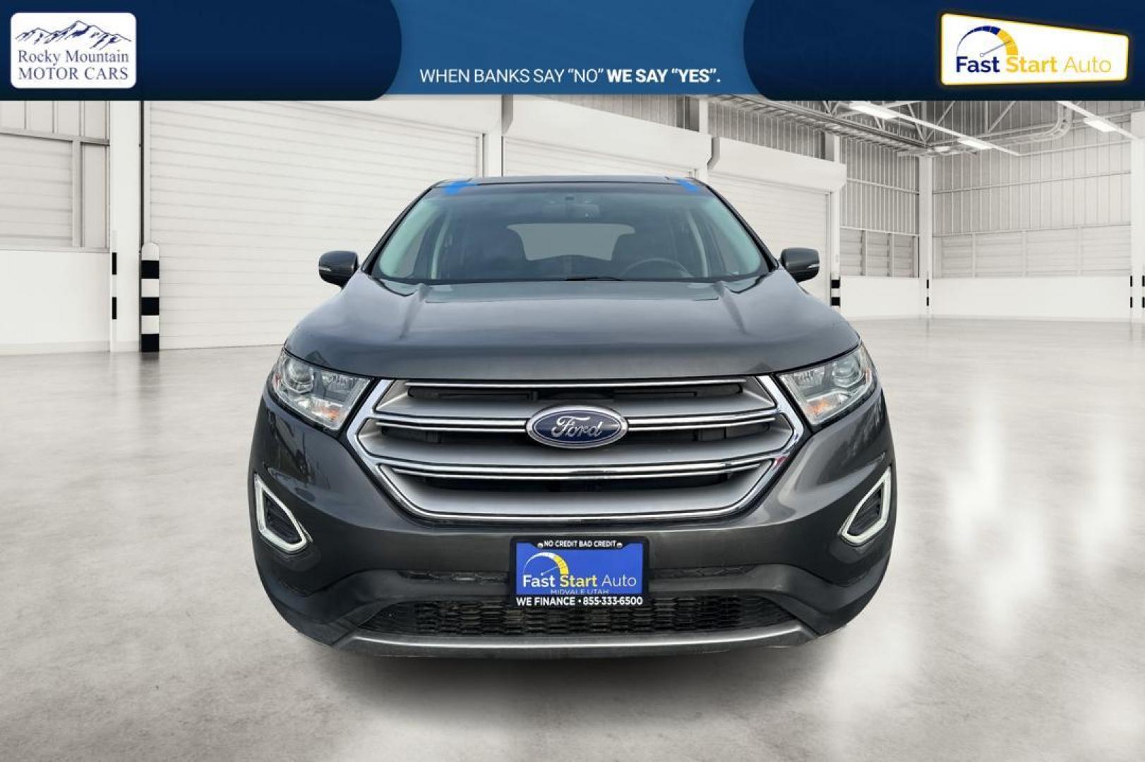 2017 Gray Ford Edge Titanium (2FMPK3K95HB) with an 2.0L L4 DOHC 16V engine, 6A transmission, located at 7755 State Street, Midvale, UT, 84047, (801) 753-9063, 40.610329, -111.890656 - Photo#9