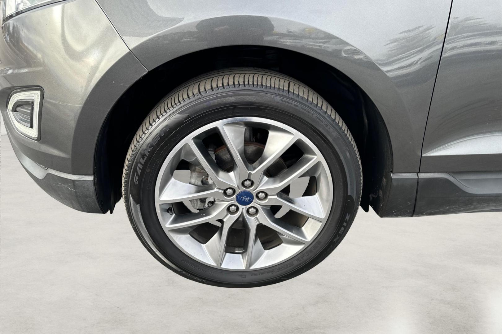 2017 Gray Ford Edge Titanium (2FMPK3K95HB) with an 2.0L L4 DOHC 16V engine, 6A transmission, located at 7755 State Street, Midvale, UT, 84047, (801) 753-9063, 40.610329, -111.890656 - Photo#12
