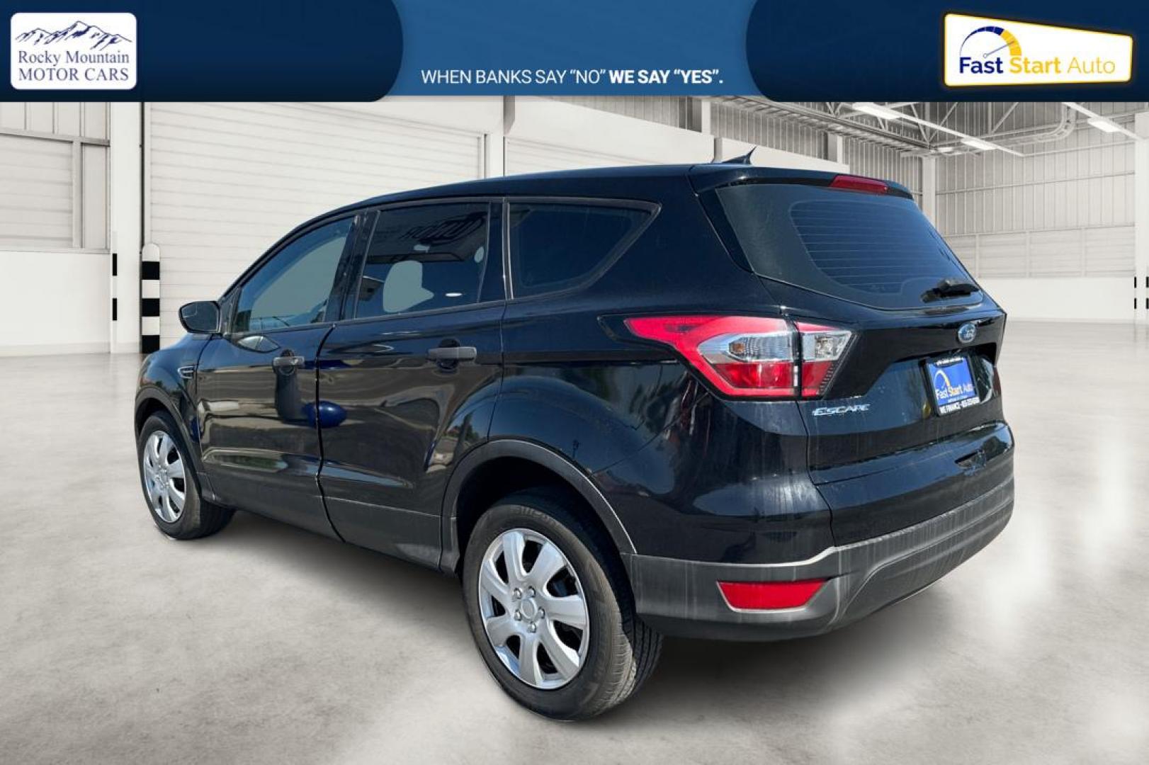 2017 Black Ford Escape S FWD (1FMCU0F75HU) with an 2.5L L4 DOHC 16V engine, 6A transmission, located at 7755 State Street, Midvale, UT, 84047, (801) 753-9063, 40.610329, -111.890656 - Photo#5