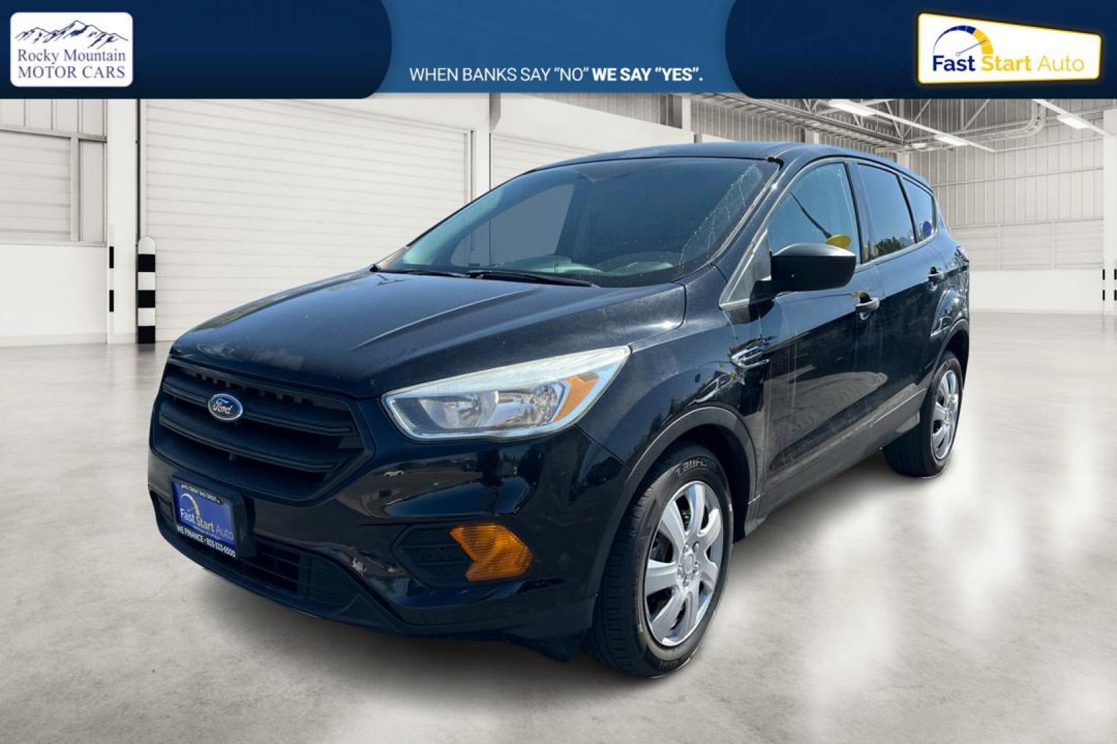 2017 Black Ford Escape S FWD (1FMCU0F75HU) with an 2.5L L4 DOHC 16V engine, 6A transmission, located at 7755 State Street, Midvale, UT, 84047, (801) 753-9063, 40.610329, -111.890656 - Photo#8