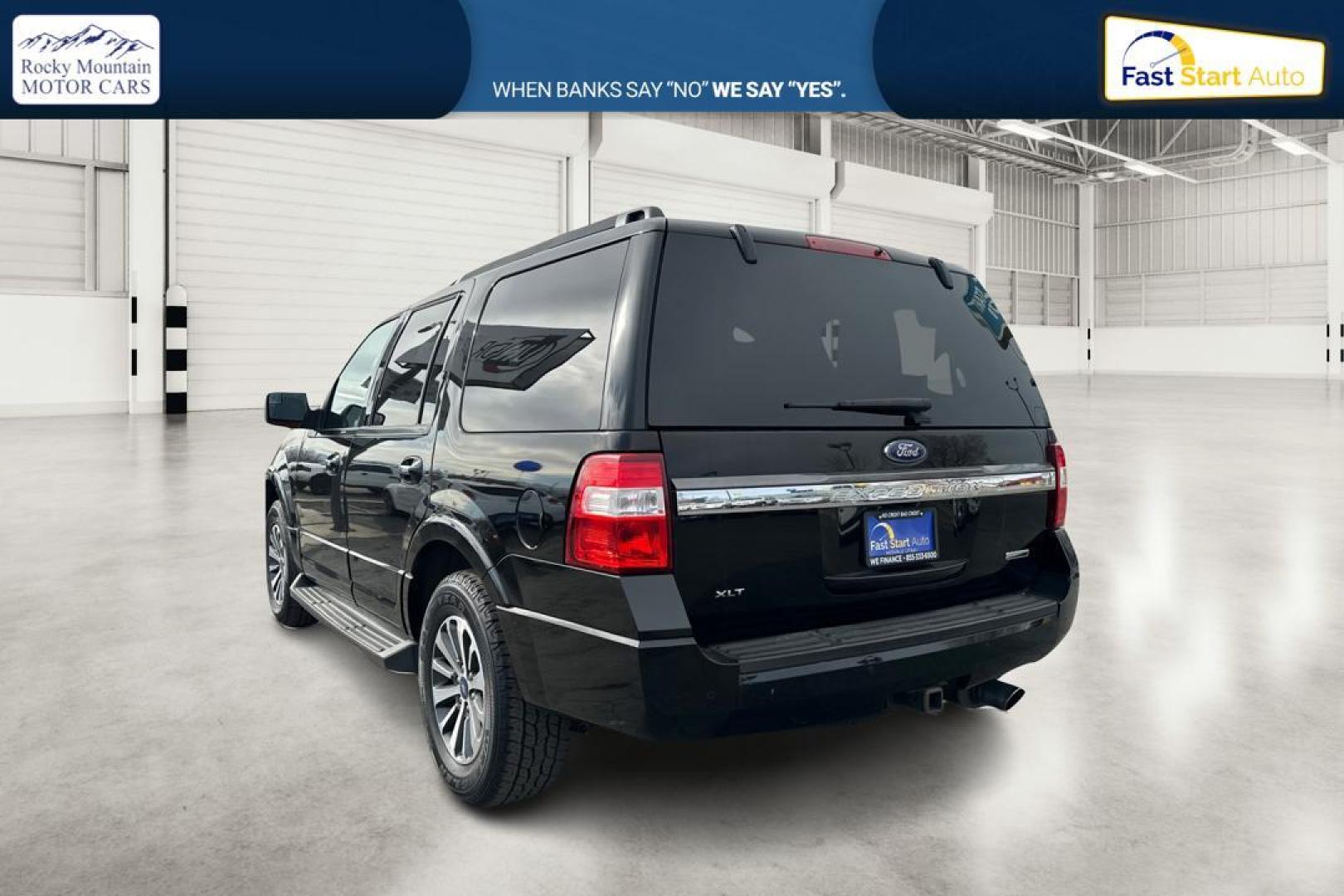 2017 Black Ford Expedition XLT 2WD (1FMJU1HTXHE) with an 3.5L V6 DOHC 24V FFV engine, 6A transmission, located at 7755 State Street, Midvale, UT, 84047, (801) 753-9063, 40.610329, -111.890656 - Photo#5