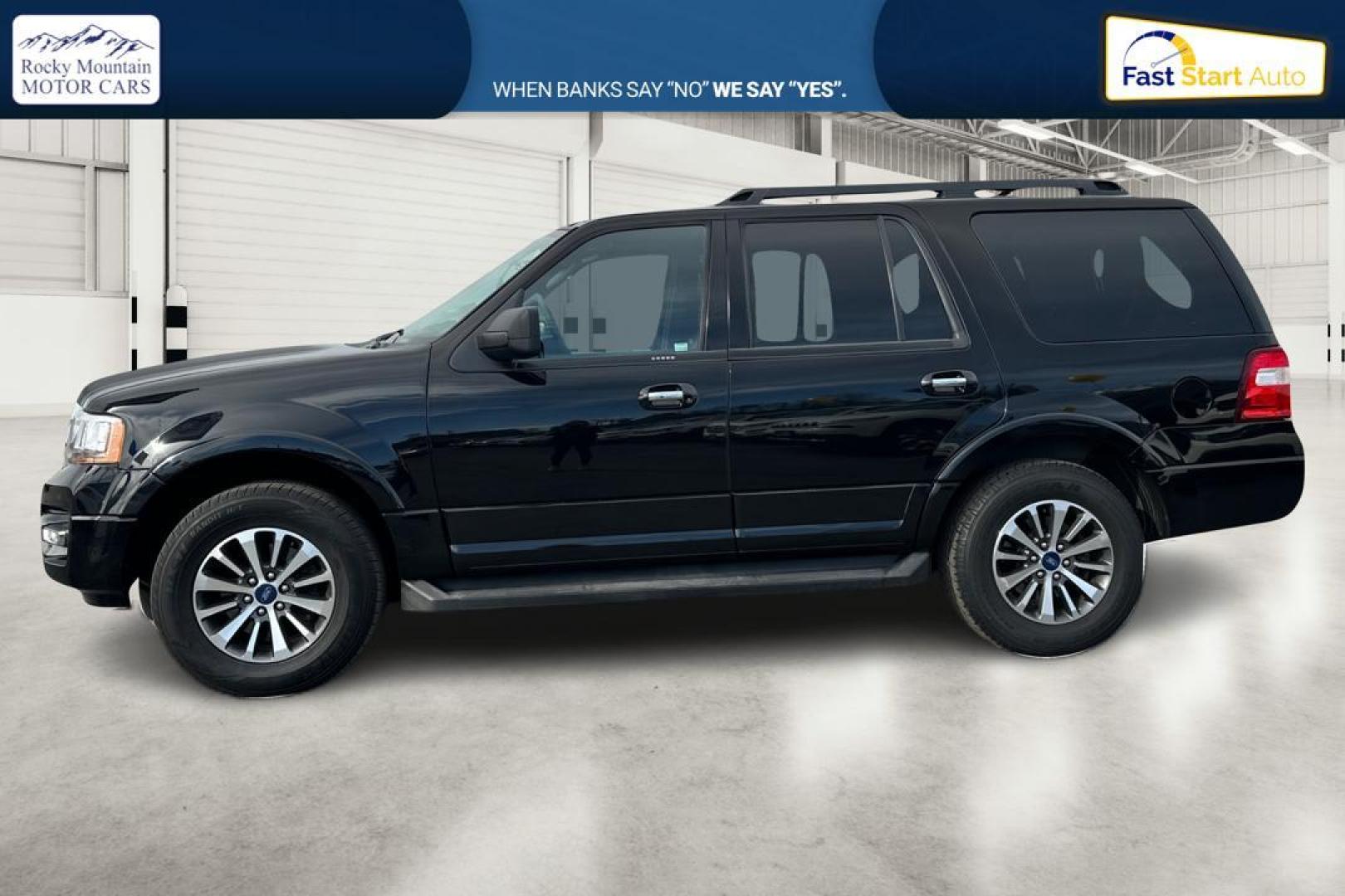 2017 Black Ford Expedition XLT 2WD (1FMJU1HTXHE) with an 3.5L V6 DOHC 24V FFV engine, 6A transmission, located at 7755 State Street, Midvale, UT, 84047, (801) 753-9063, 40.610329, -111.890656 - Photo#6